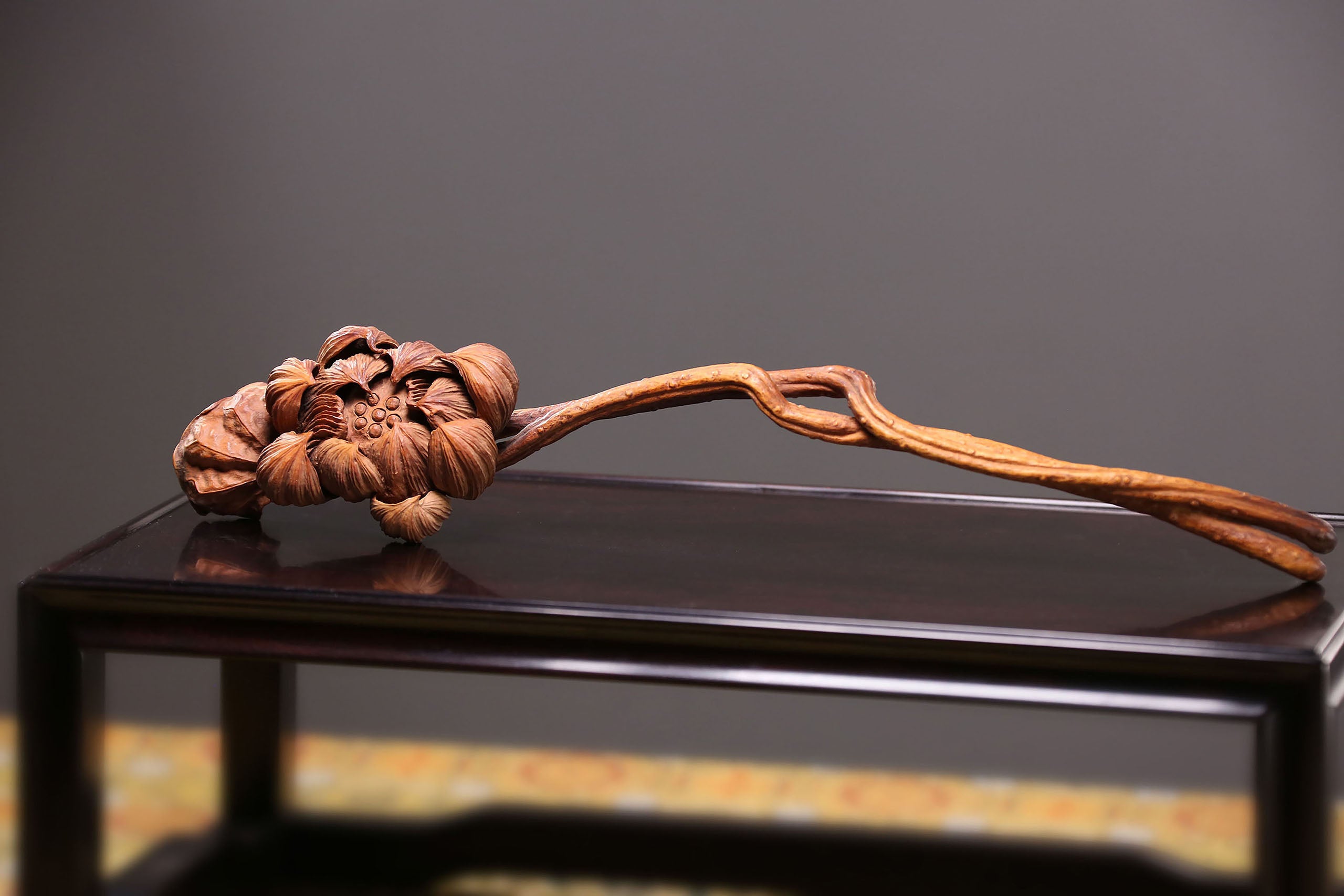 Boxwood hand-carved Ruyi