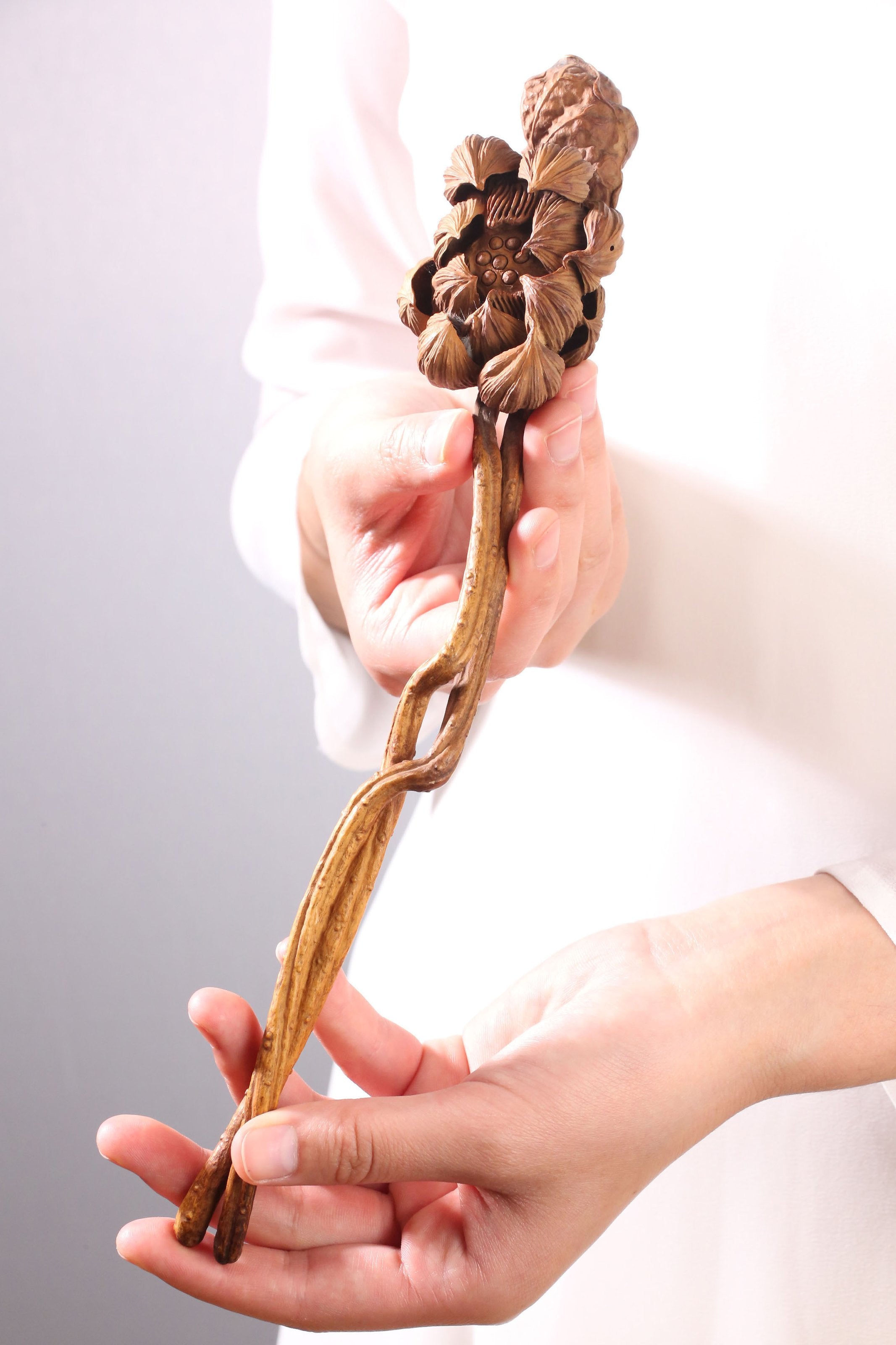 Boxwood hand-carved Ruyi