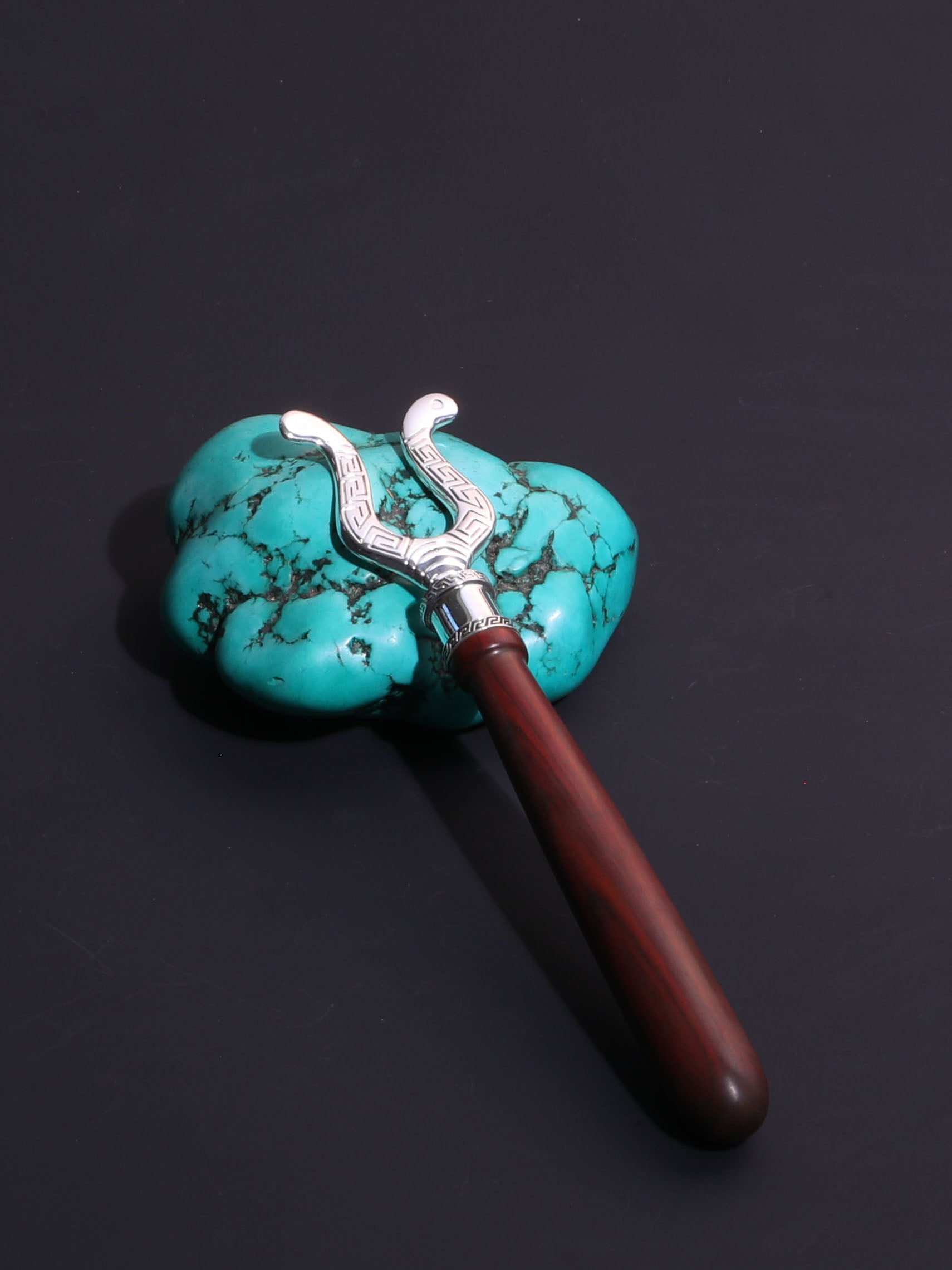 Simple pure silver tea pick | tea scoop