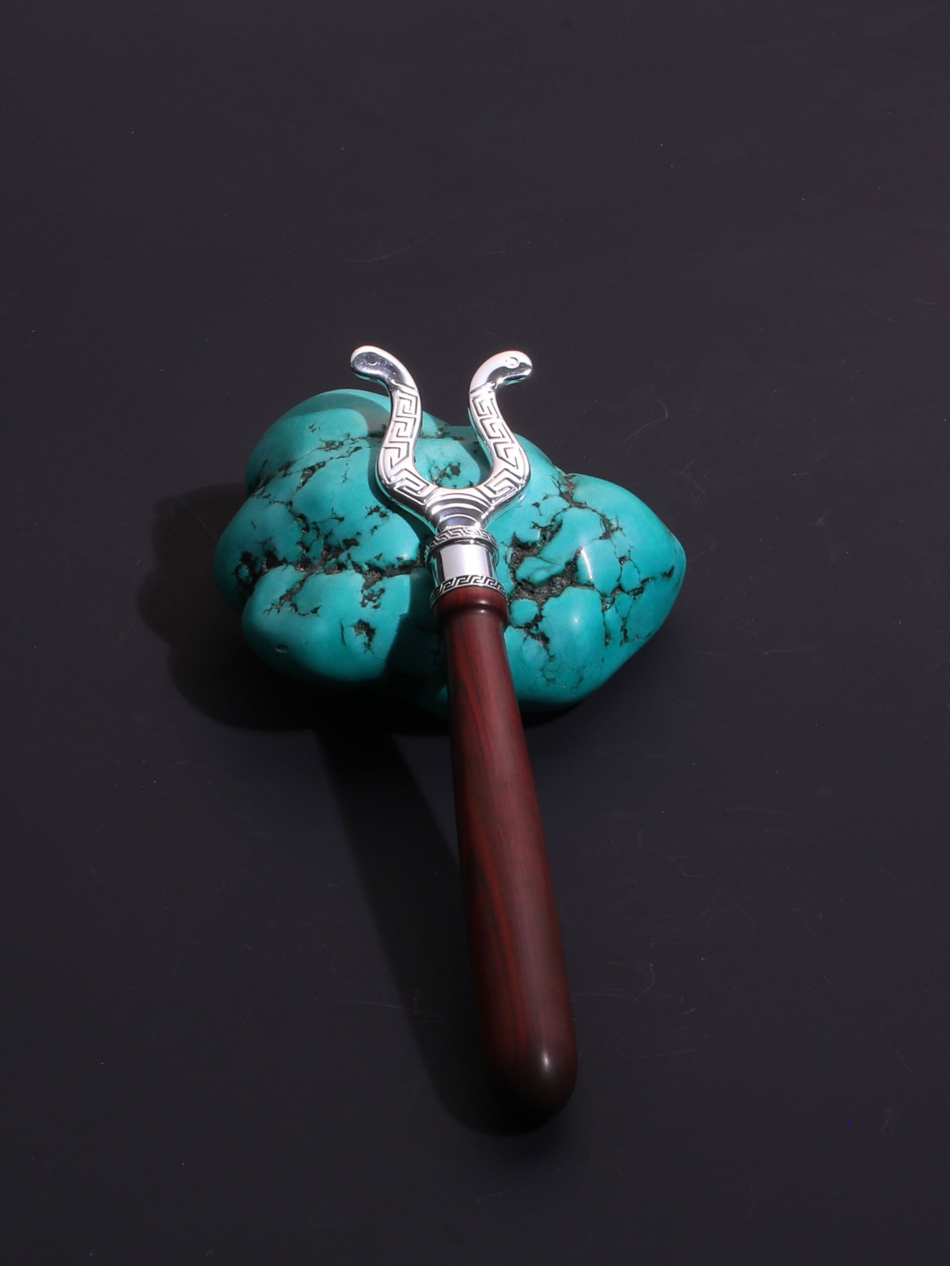 Simple pure silver tea pick | tea scoop