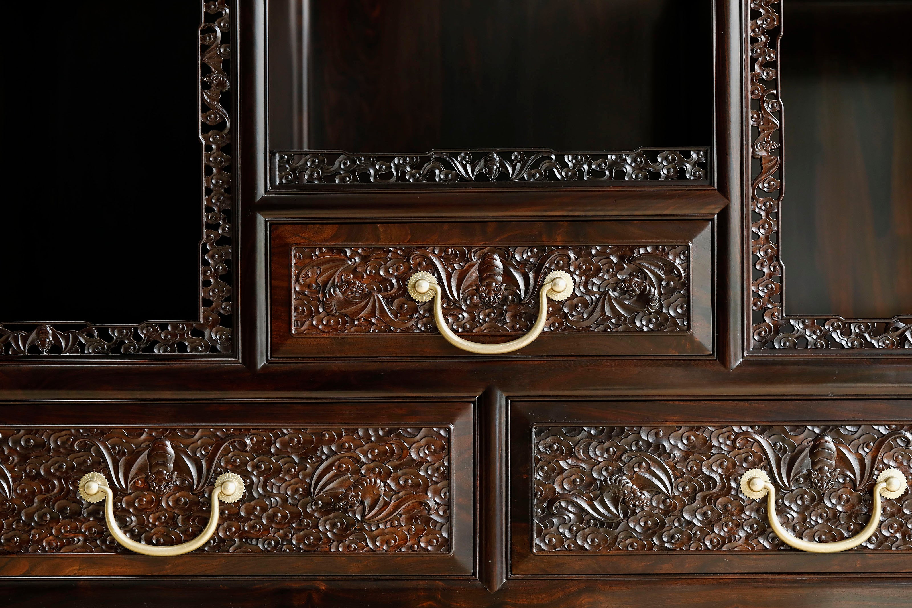 Purple sandalwood cabinet shelves in pairs