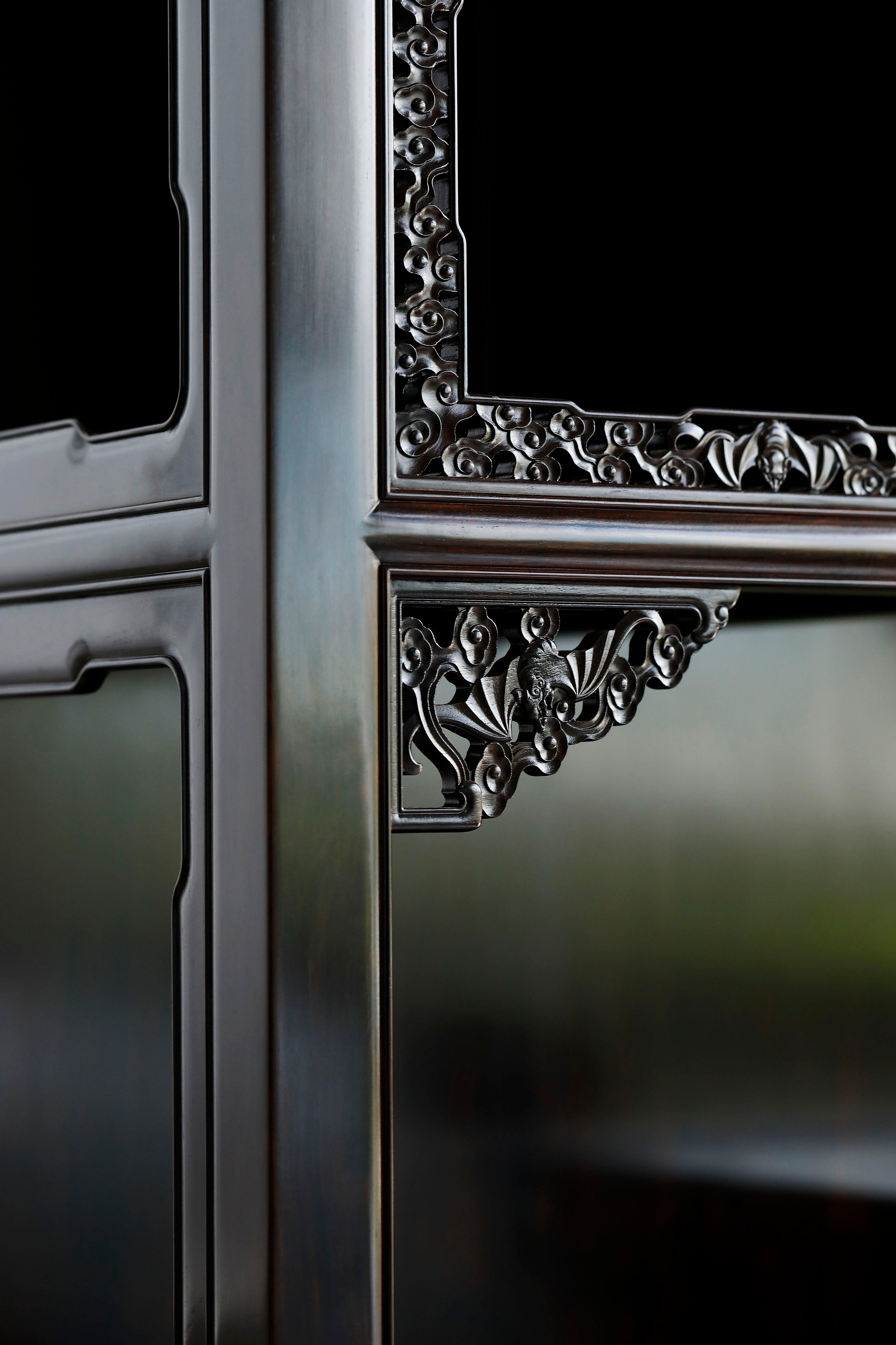 Purple sandalwood cabinet shelves in pairs