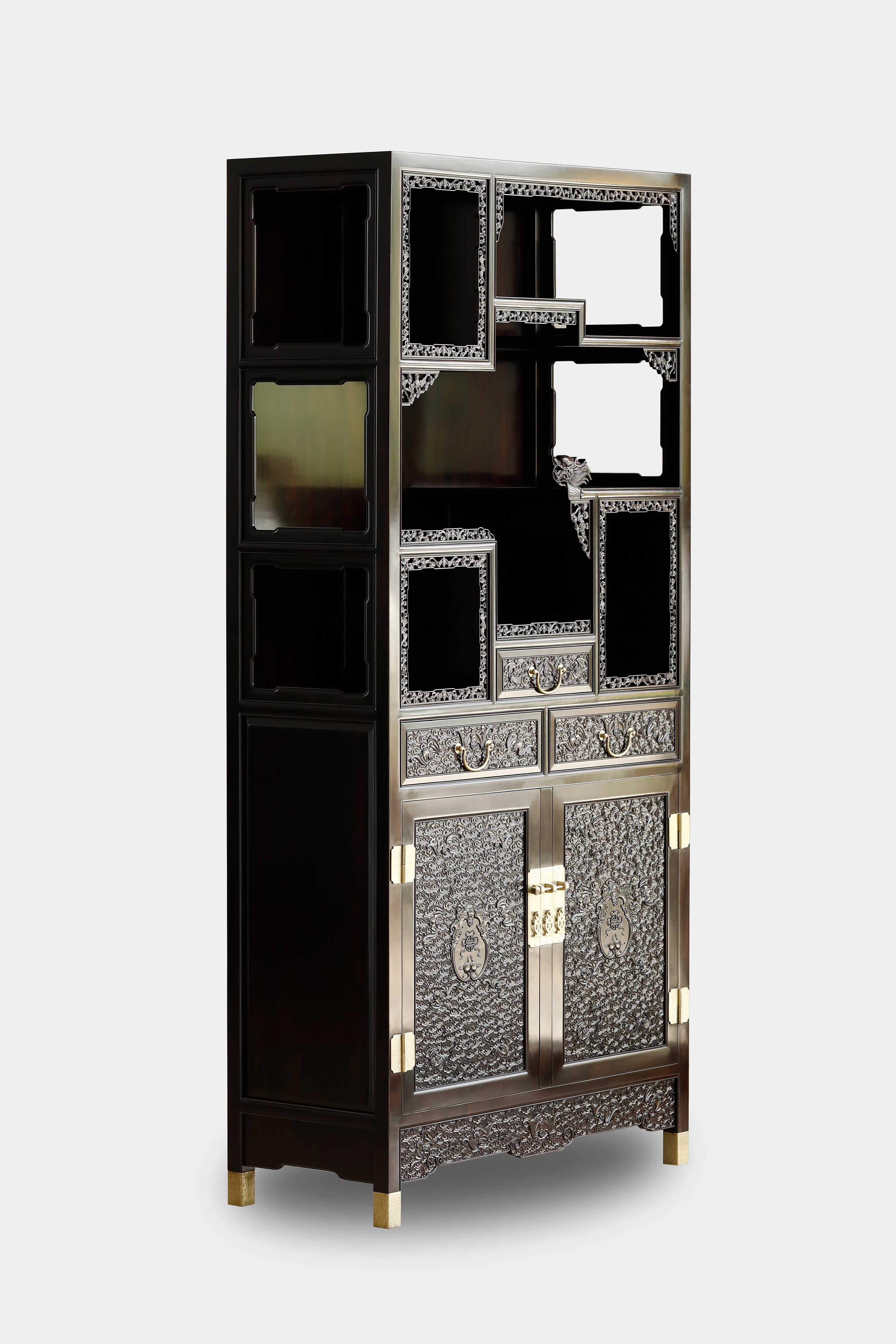 Purple sandalwood cabinet shelves in pairs