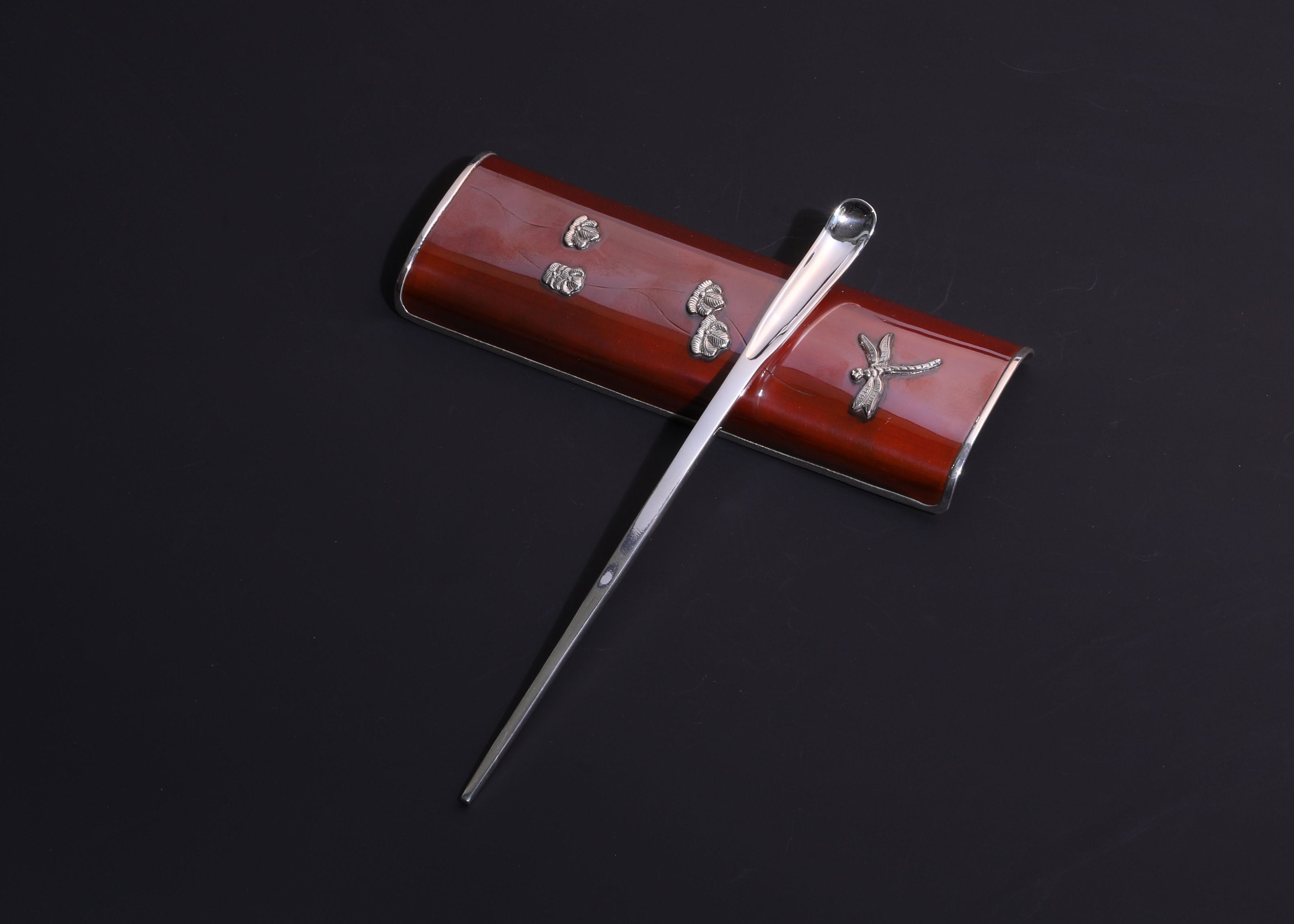 Simple pure silver tea pick | tea scoop