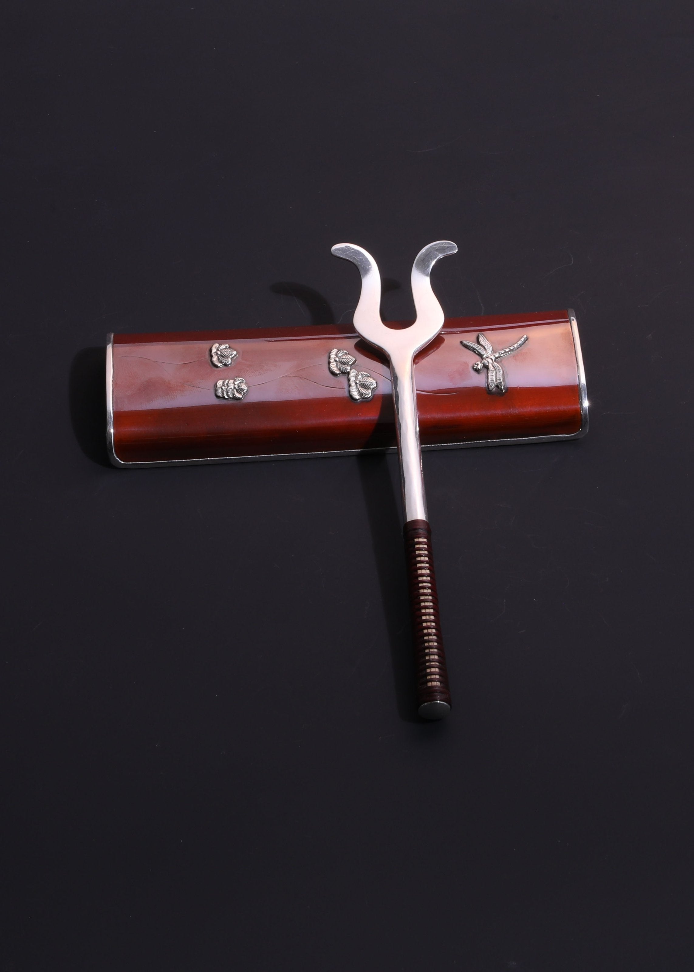 Simple pure silver tea pick | tea scoop