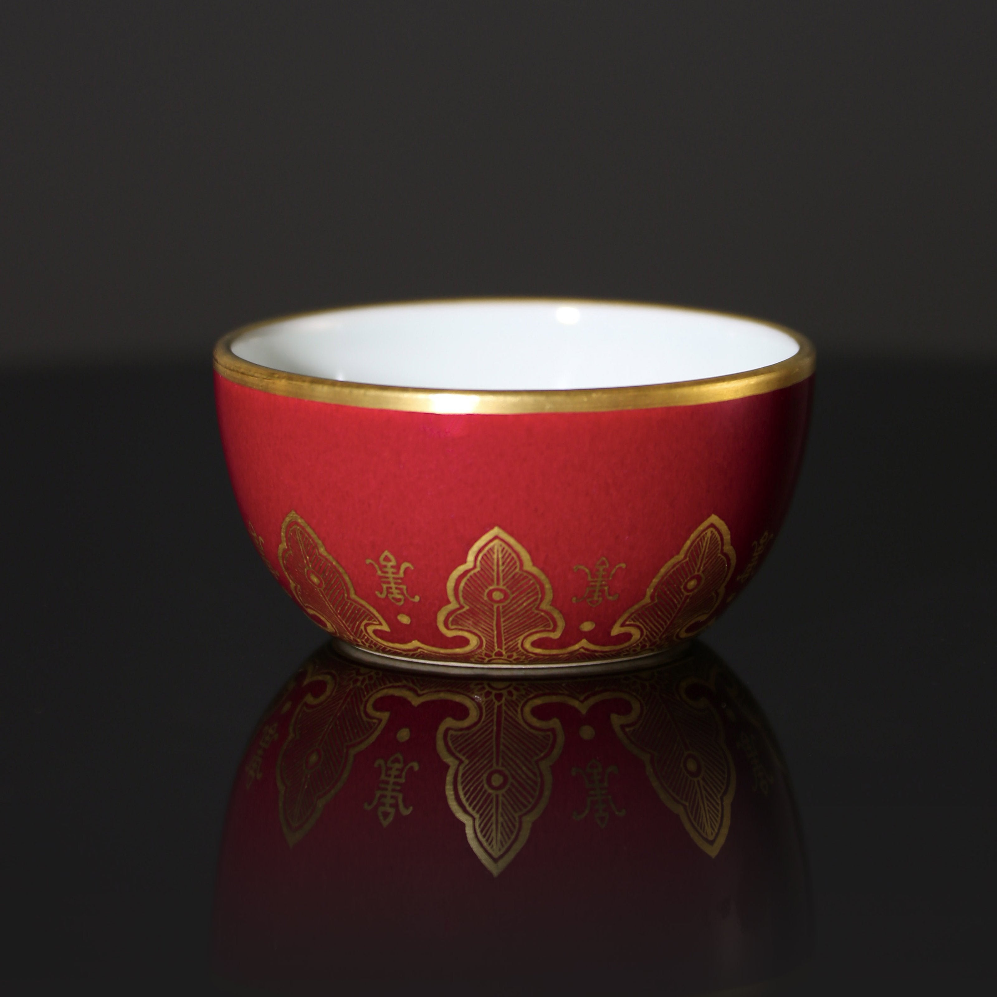 Sacrificial Red and Gold-Plated Bowl/Cup