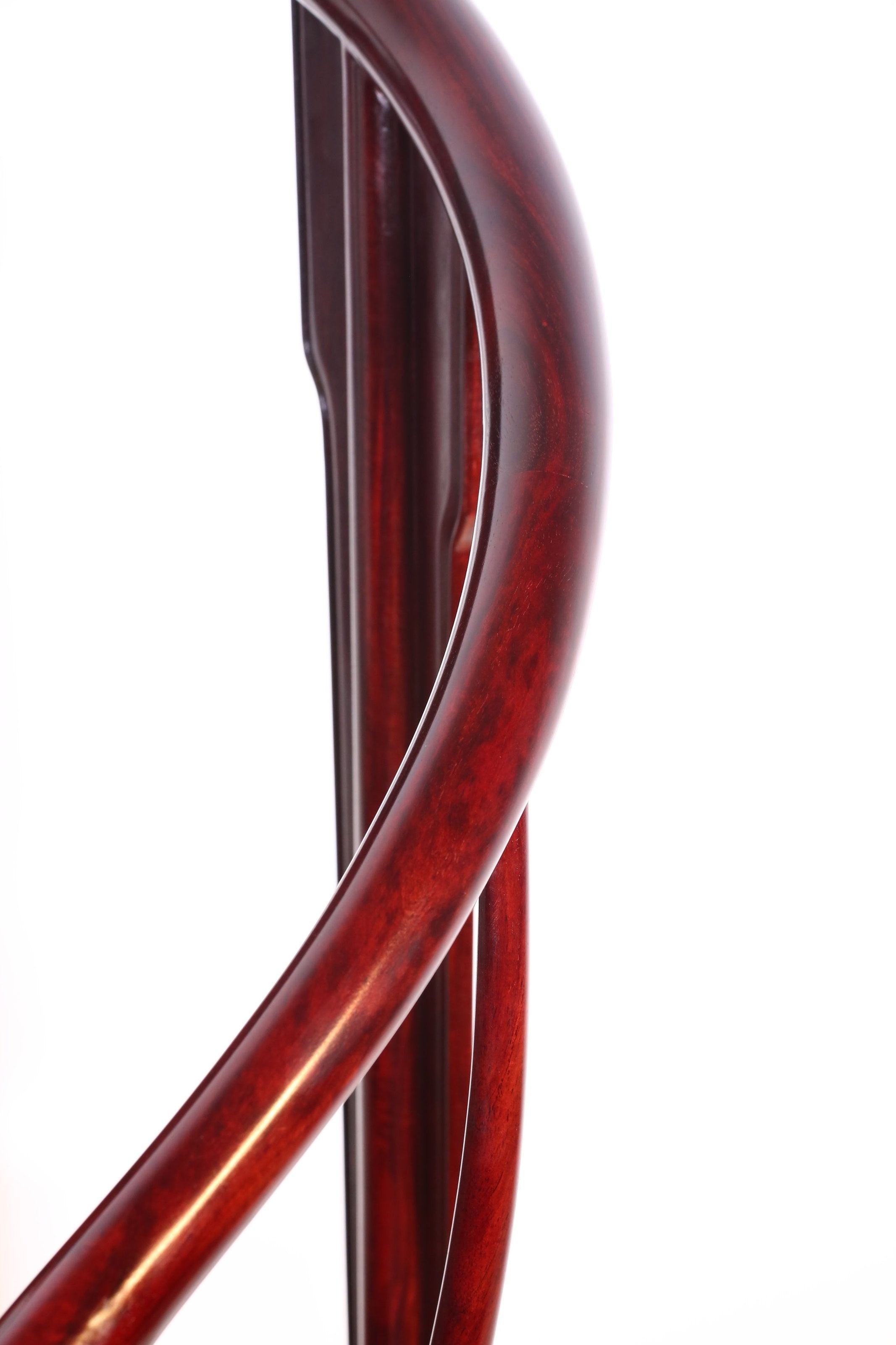 Small-leaf rosewood/Zambian rosewood scroll pattern waistband armchair