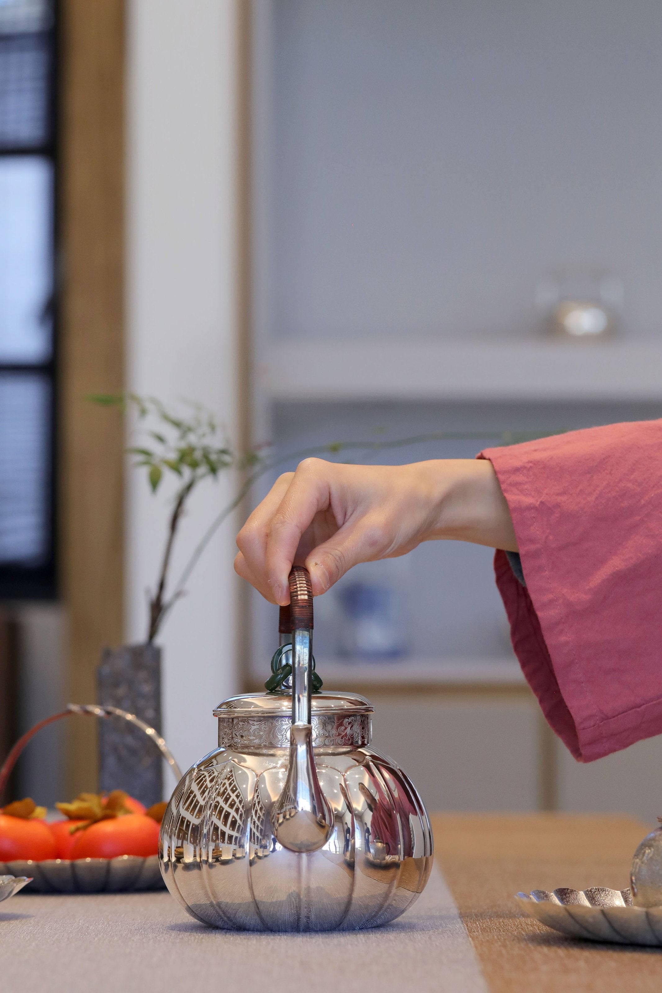 Lotus Petal Three Jade Ring Pot