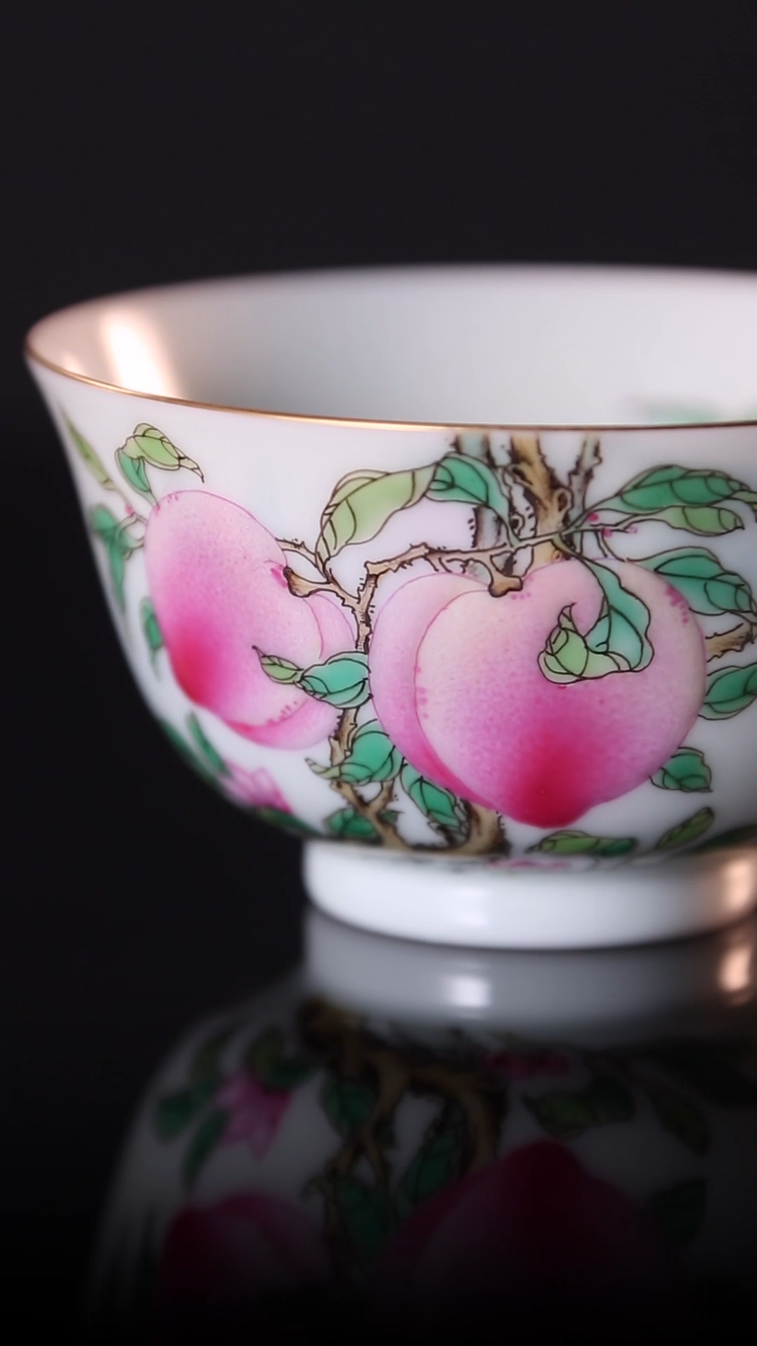 Six Peach Over Branch Cup