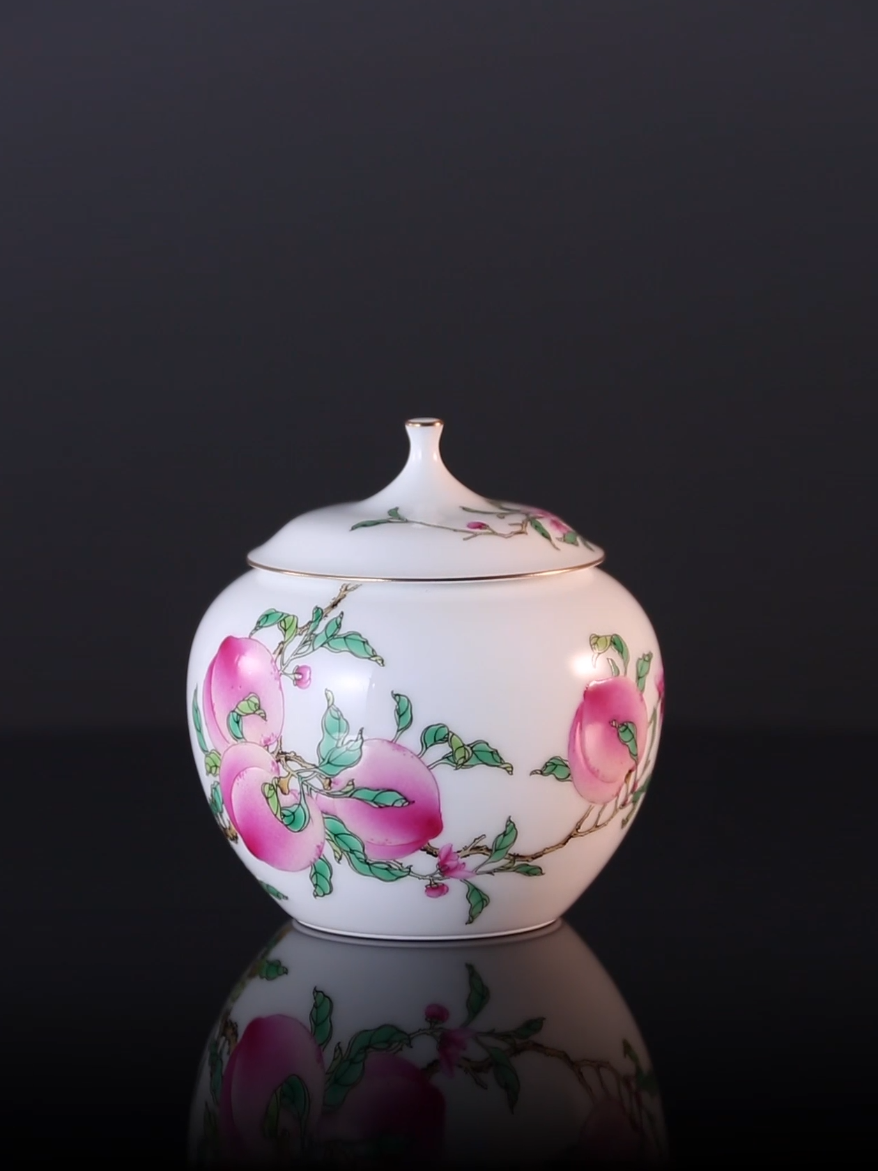 Six Peach Apple Tea Canister