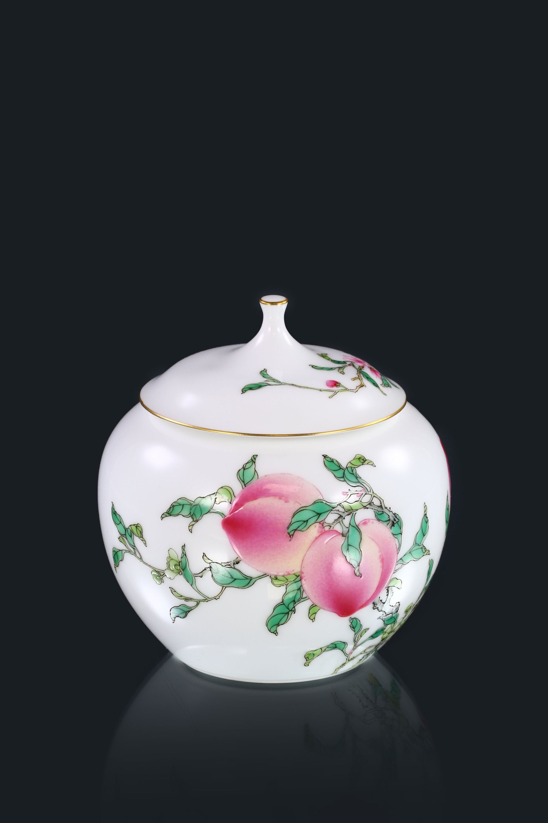 Six Peach Apple Tea Canister