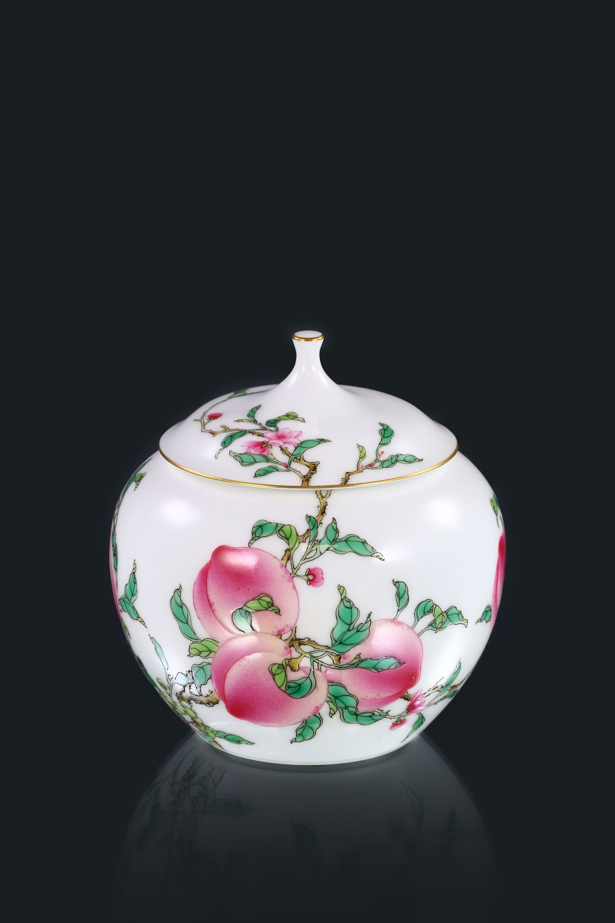 Six Peach Apple Tea Canister