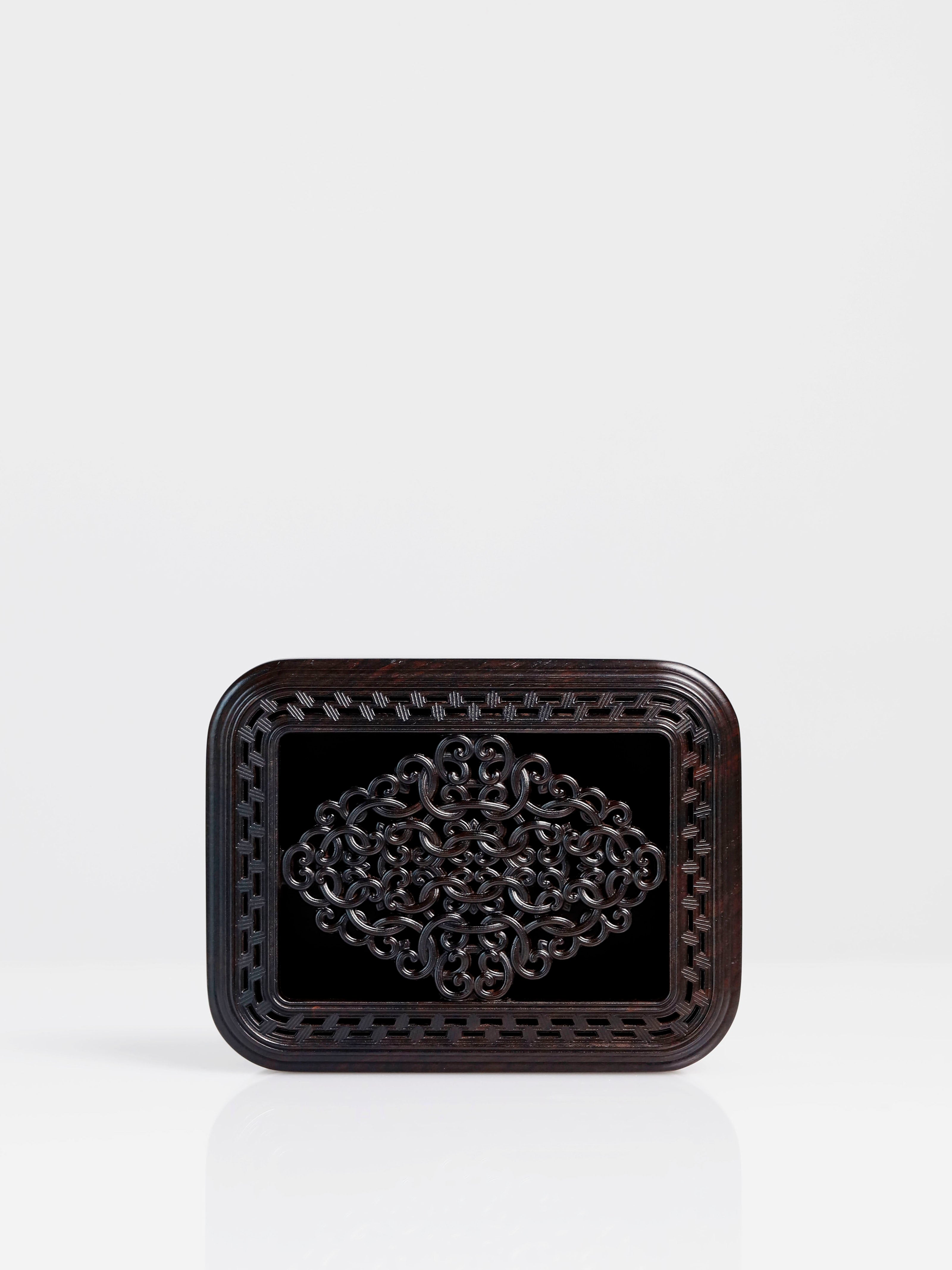 Openwork vine incense box