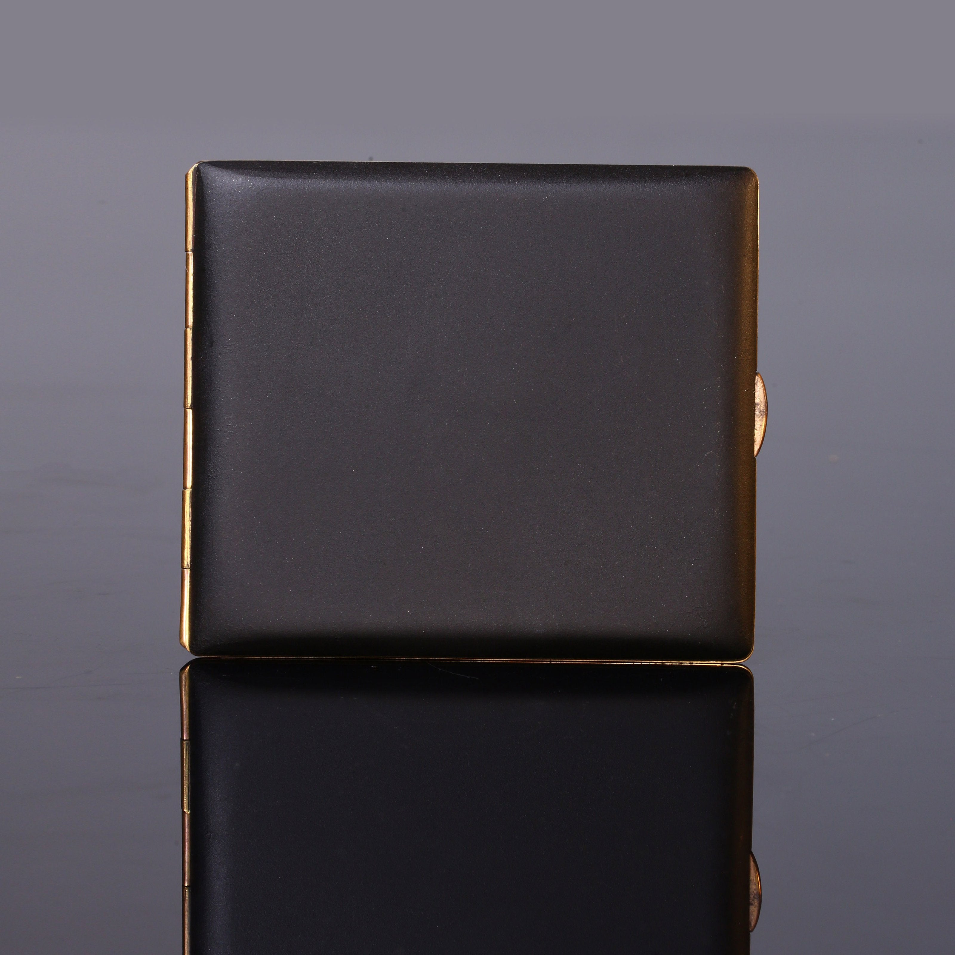 Iron-cut gold "Full Load Return" cigarette box