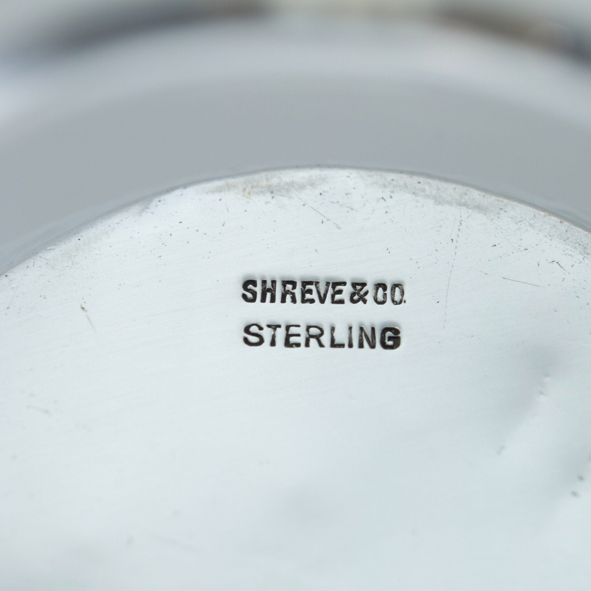 A set of 19th-century American sterling silver hammered teacups