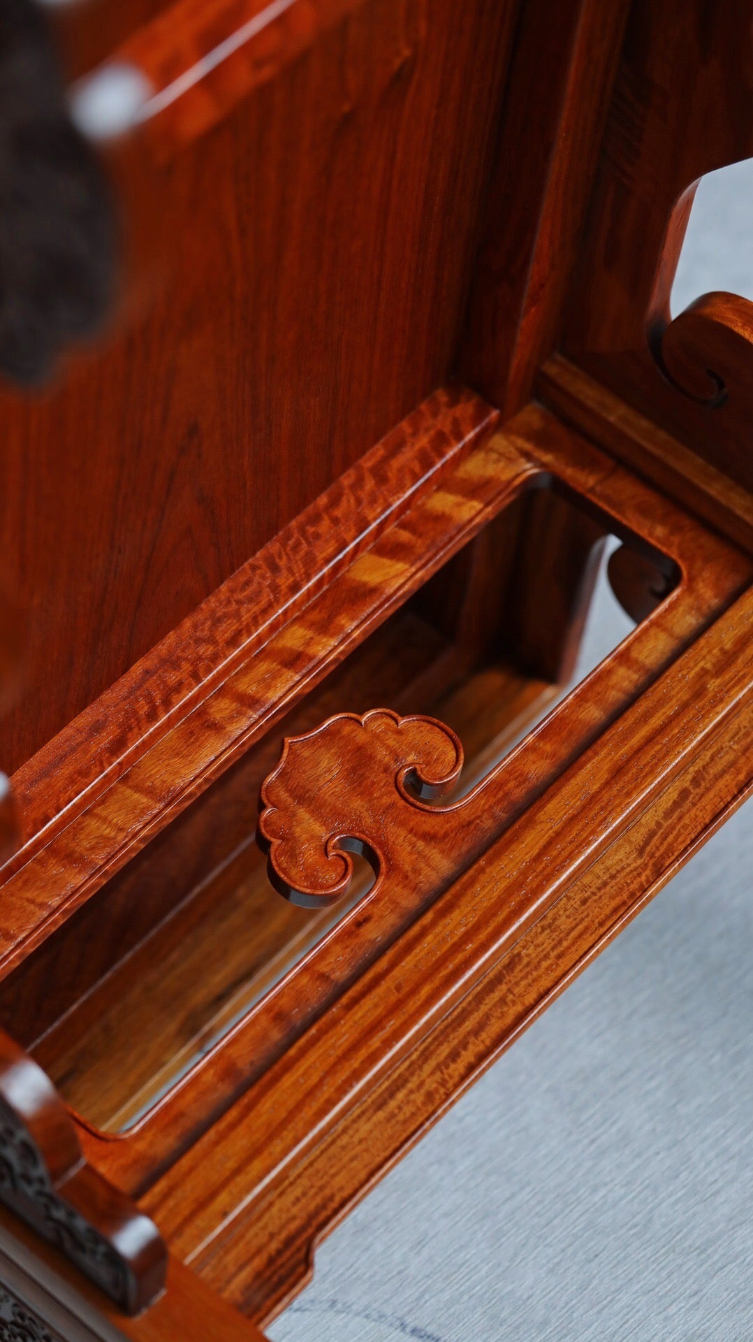 Burmese carved flat-top table