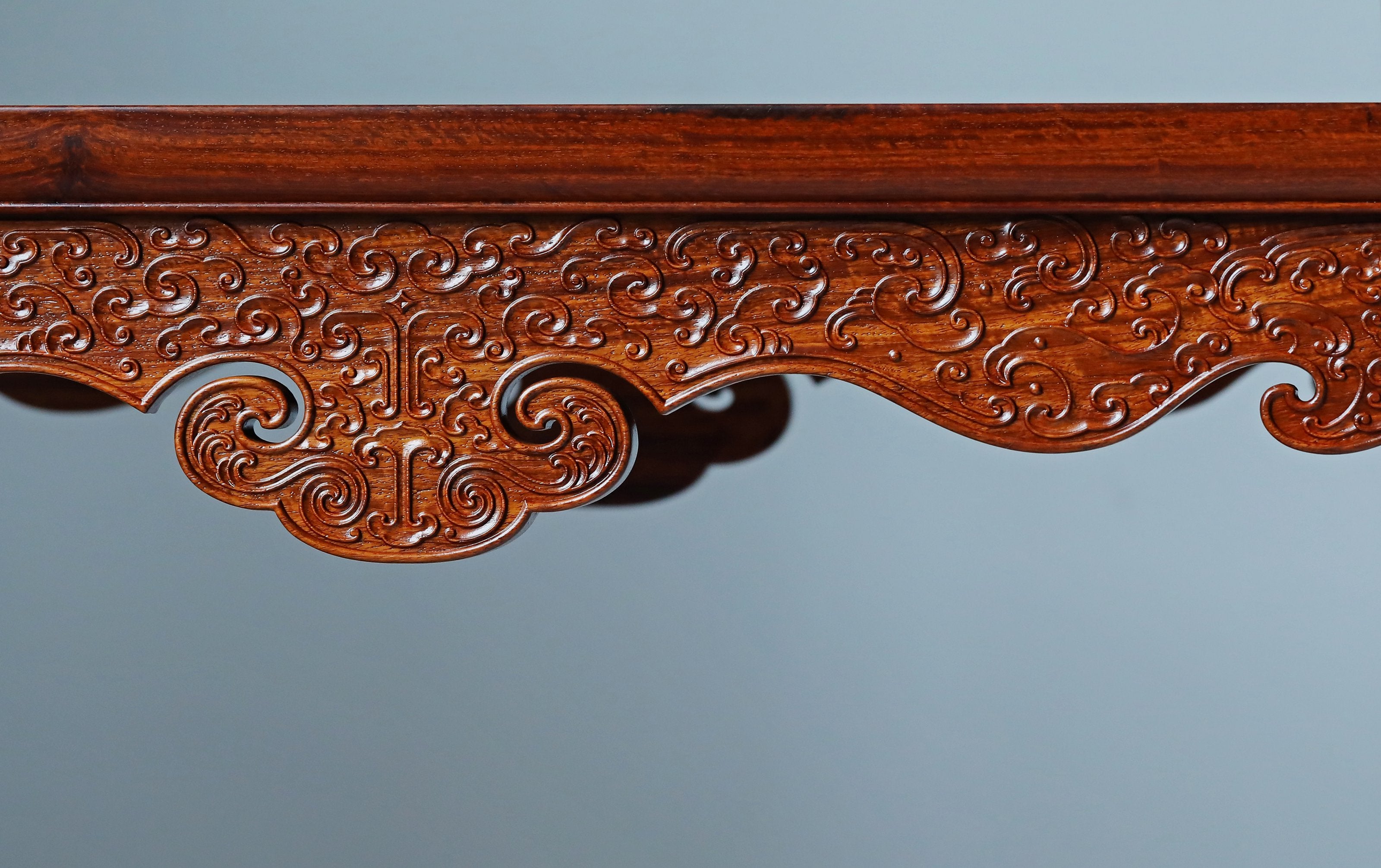 Burmese carved flat-top table