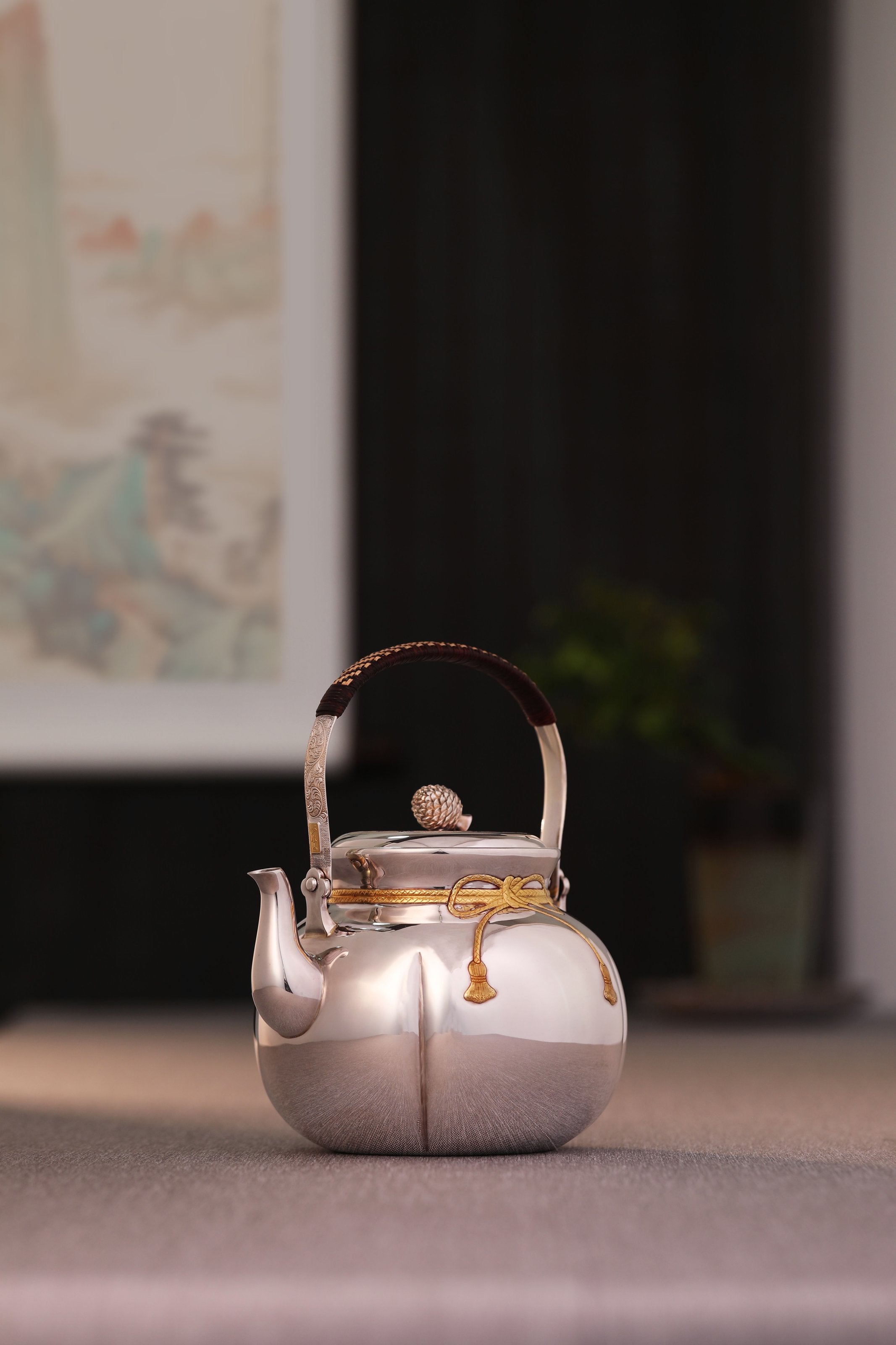 Nafu Pure Silver Teapot