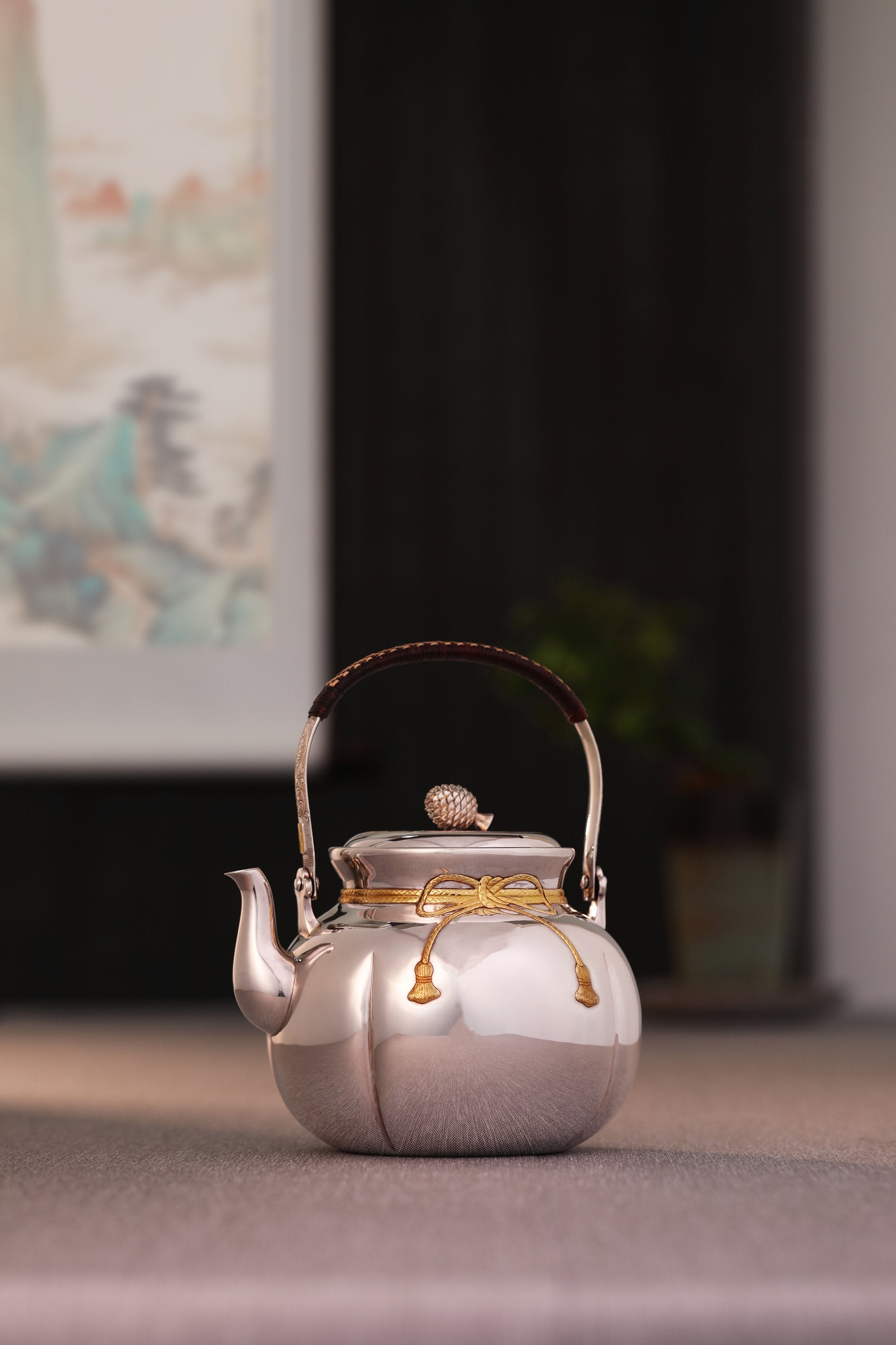 Nafu Pure Silver Teapot