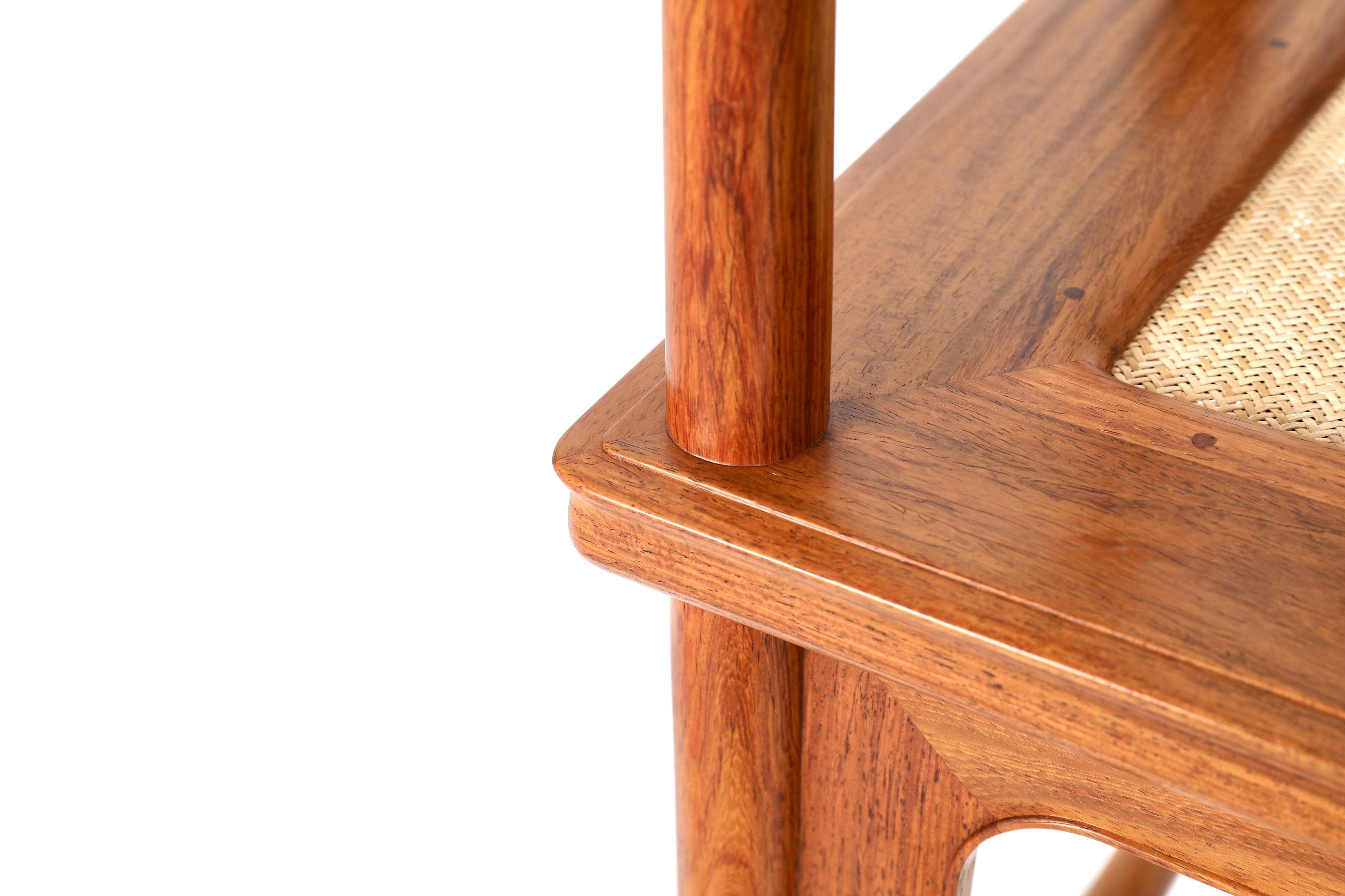 Qilin and Phoenix Pattern Four-Out-Head Chair