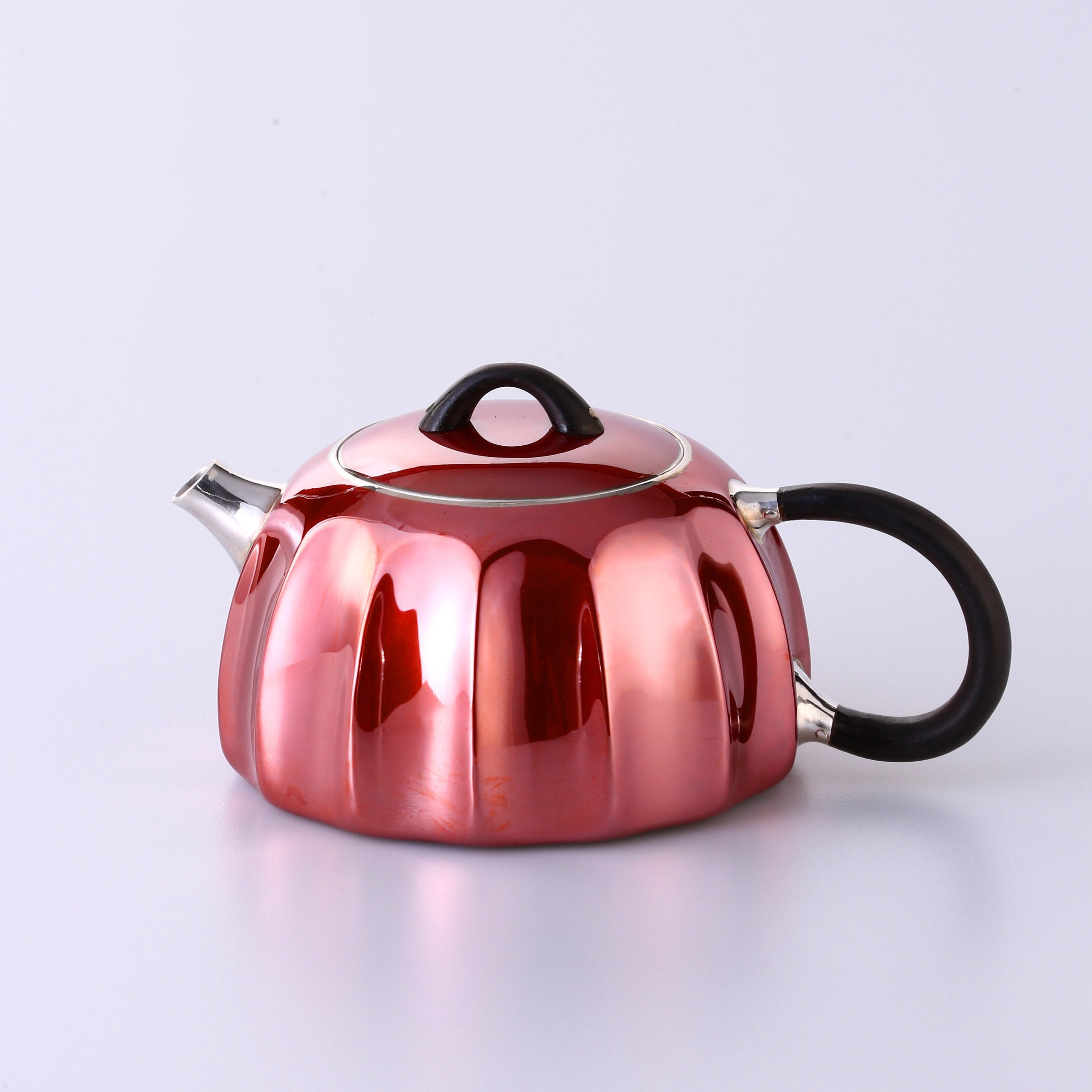 Qin Quan Copper-Plated Silver Teapot