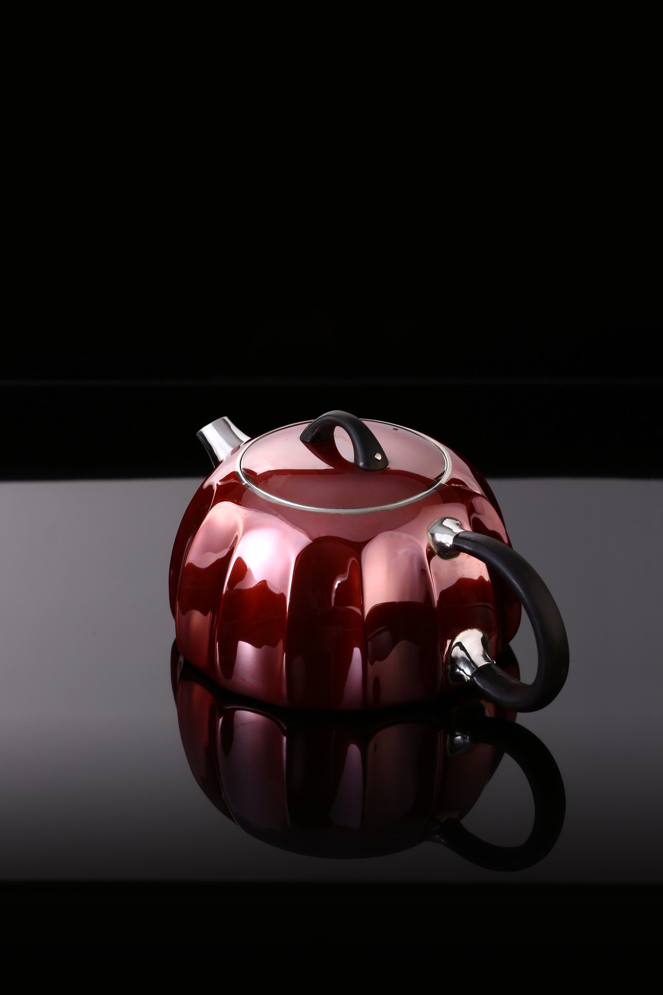 Qin Quan Copper-Plated Silver Teapot