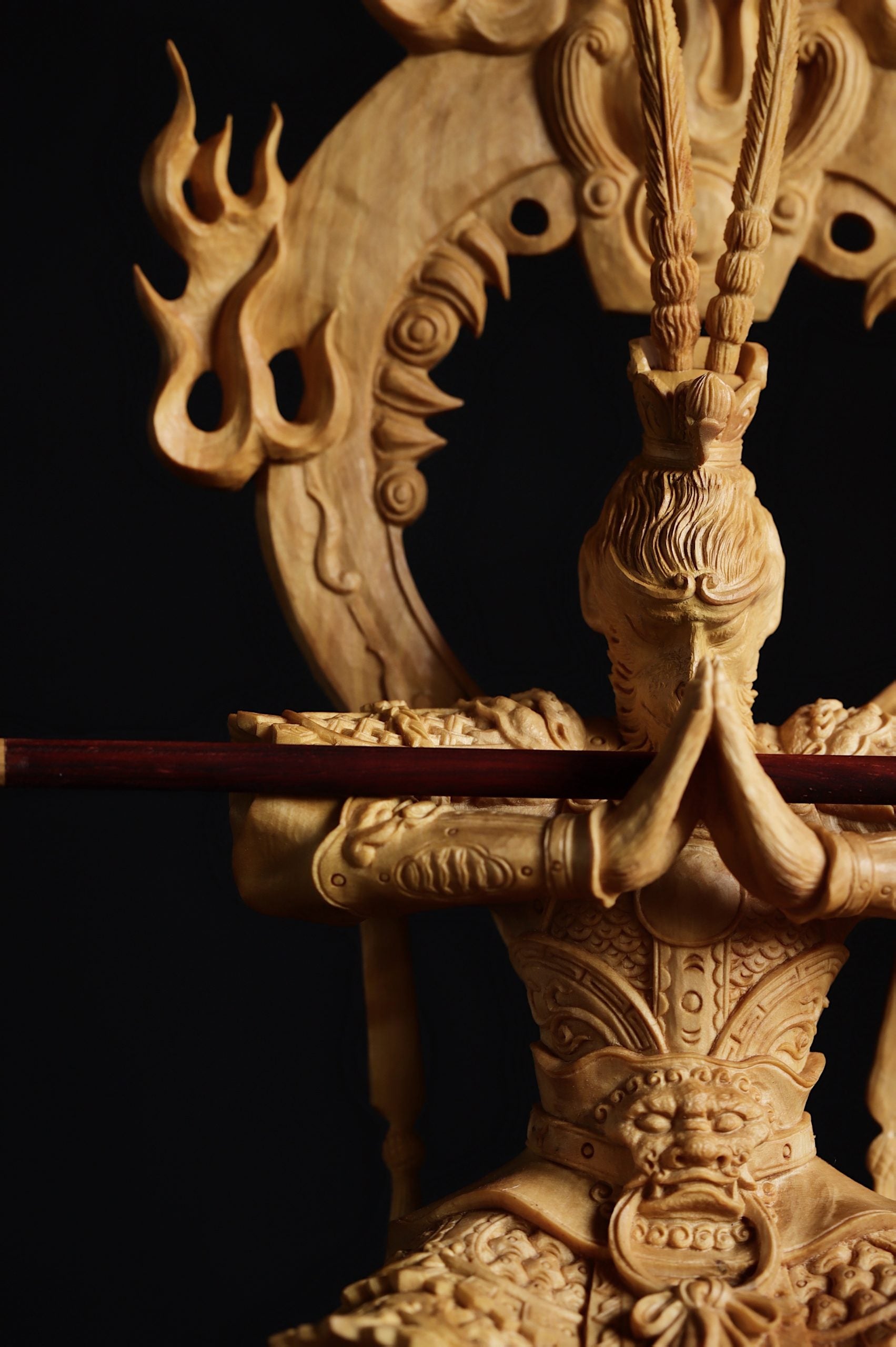 Monkey King Boxwood Carving