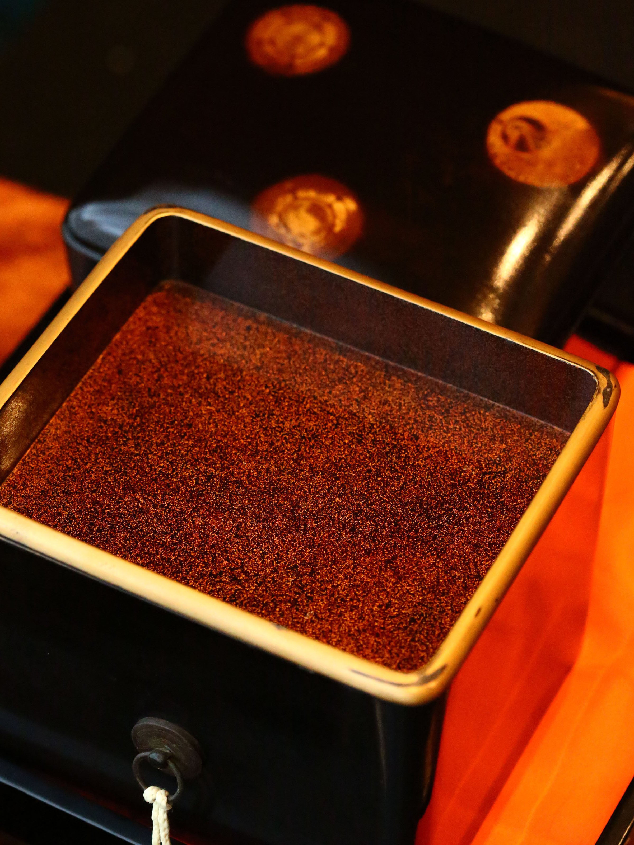 Japanese Edo-style lacquer tea ceremony box