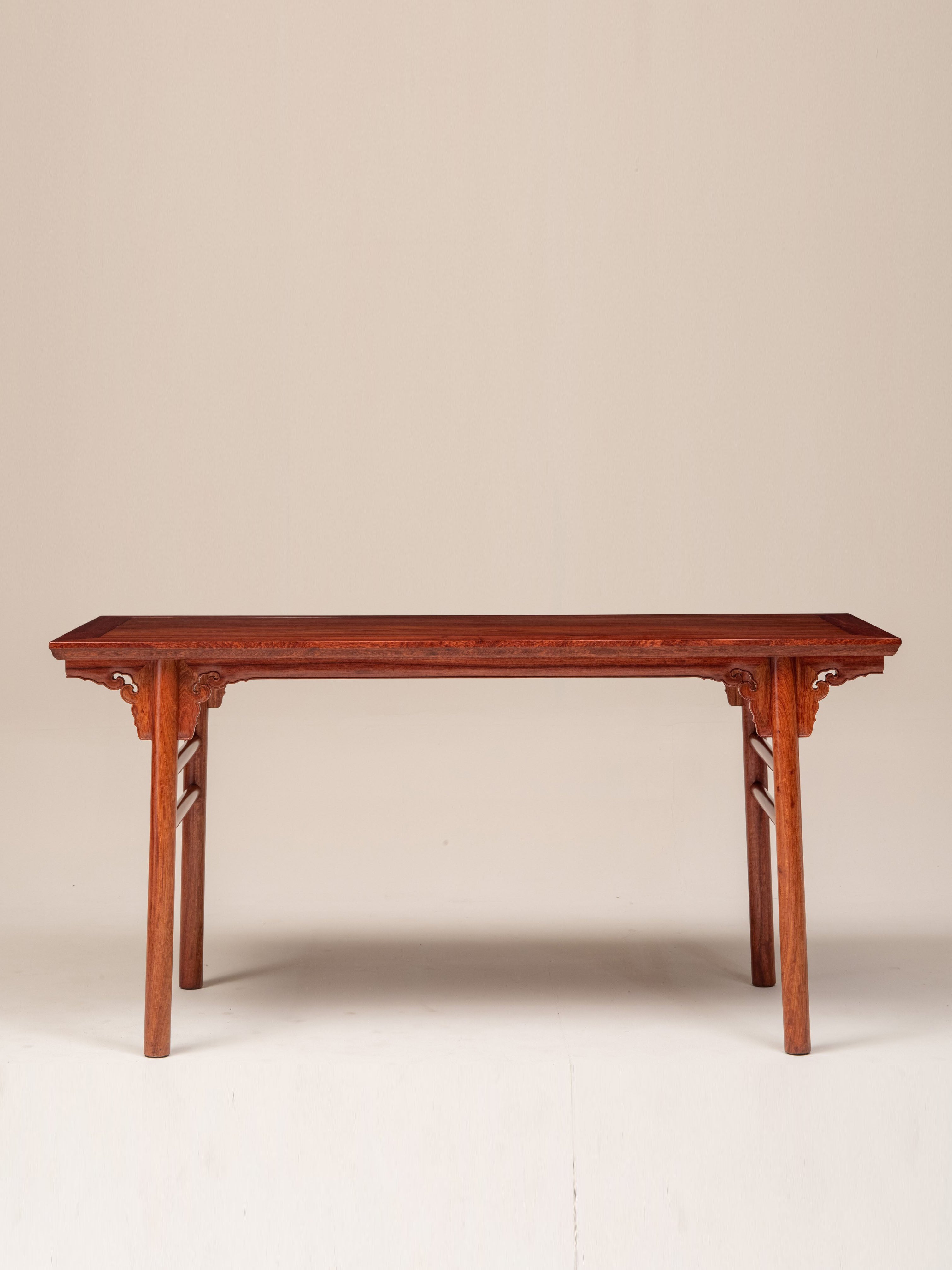 Zambian rosewood/red sandalwood/Burmese rosewood cloud pattern panel table