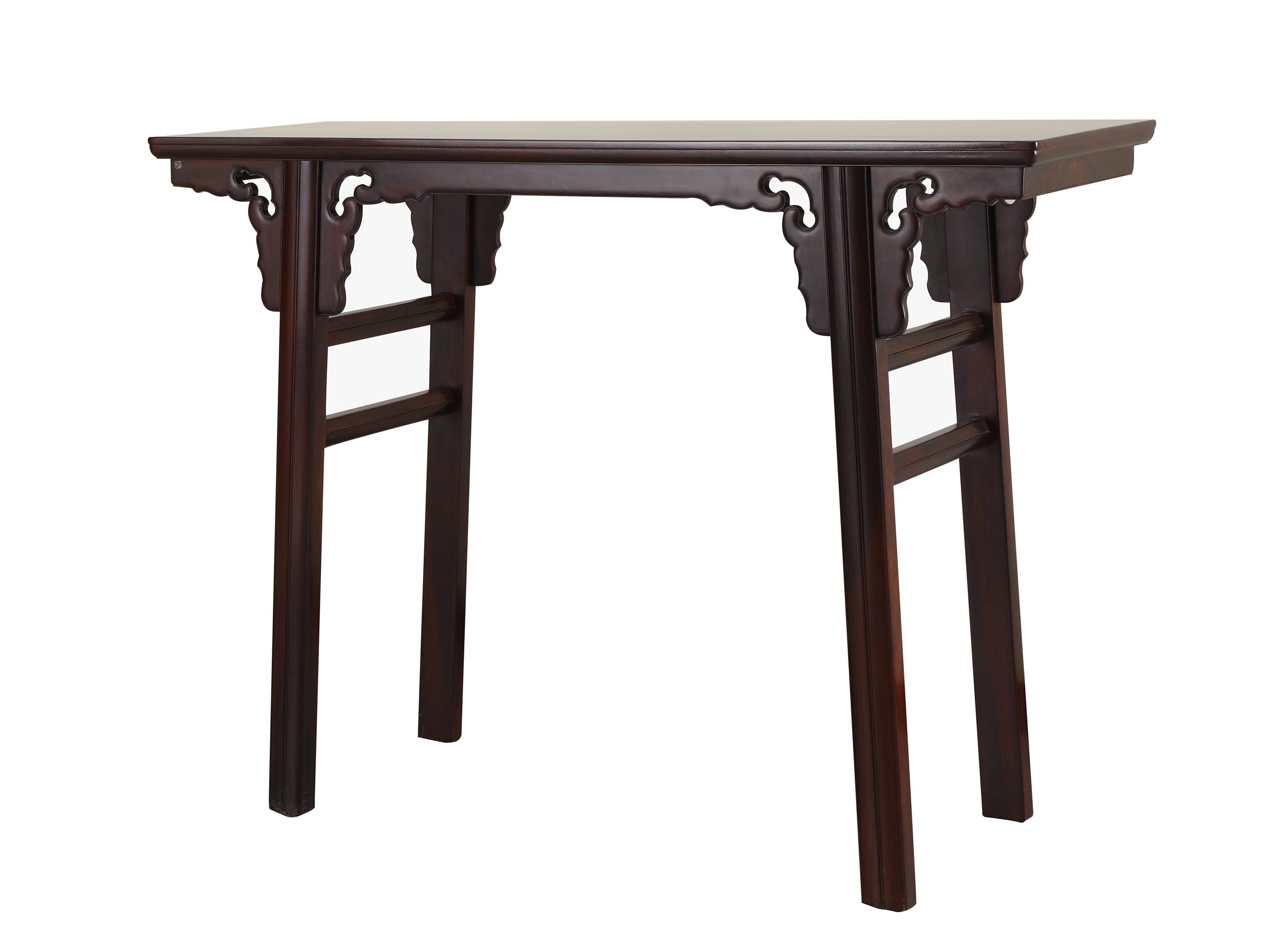 Zambian rosewood/red sandalwood/Burmese rosewood cloud pattern panel table