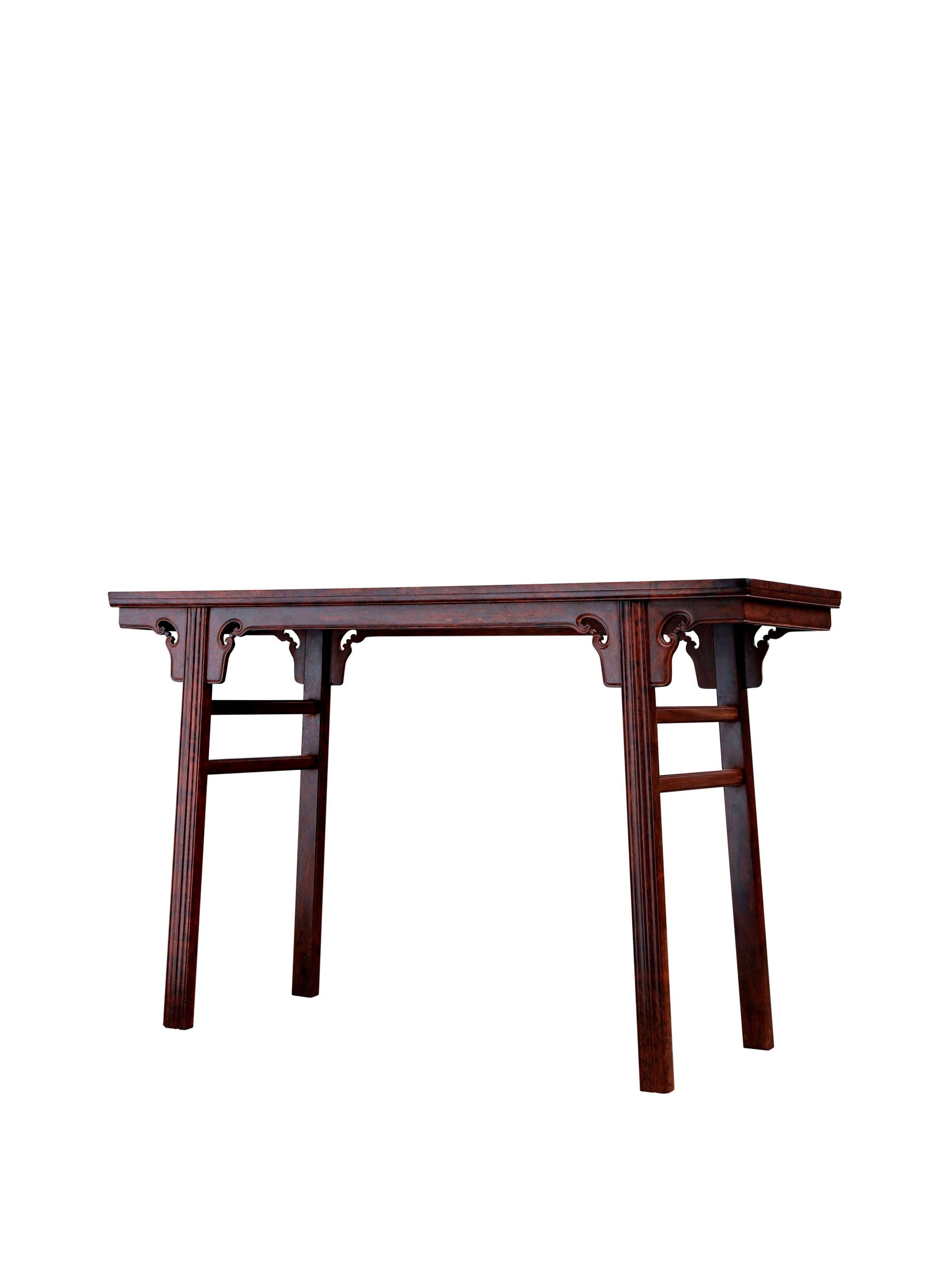 Zambian rosewood/red sandalwood/Burmese rosewood cloud pattern panel table