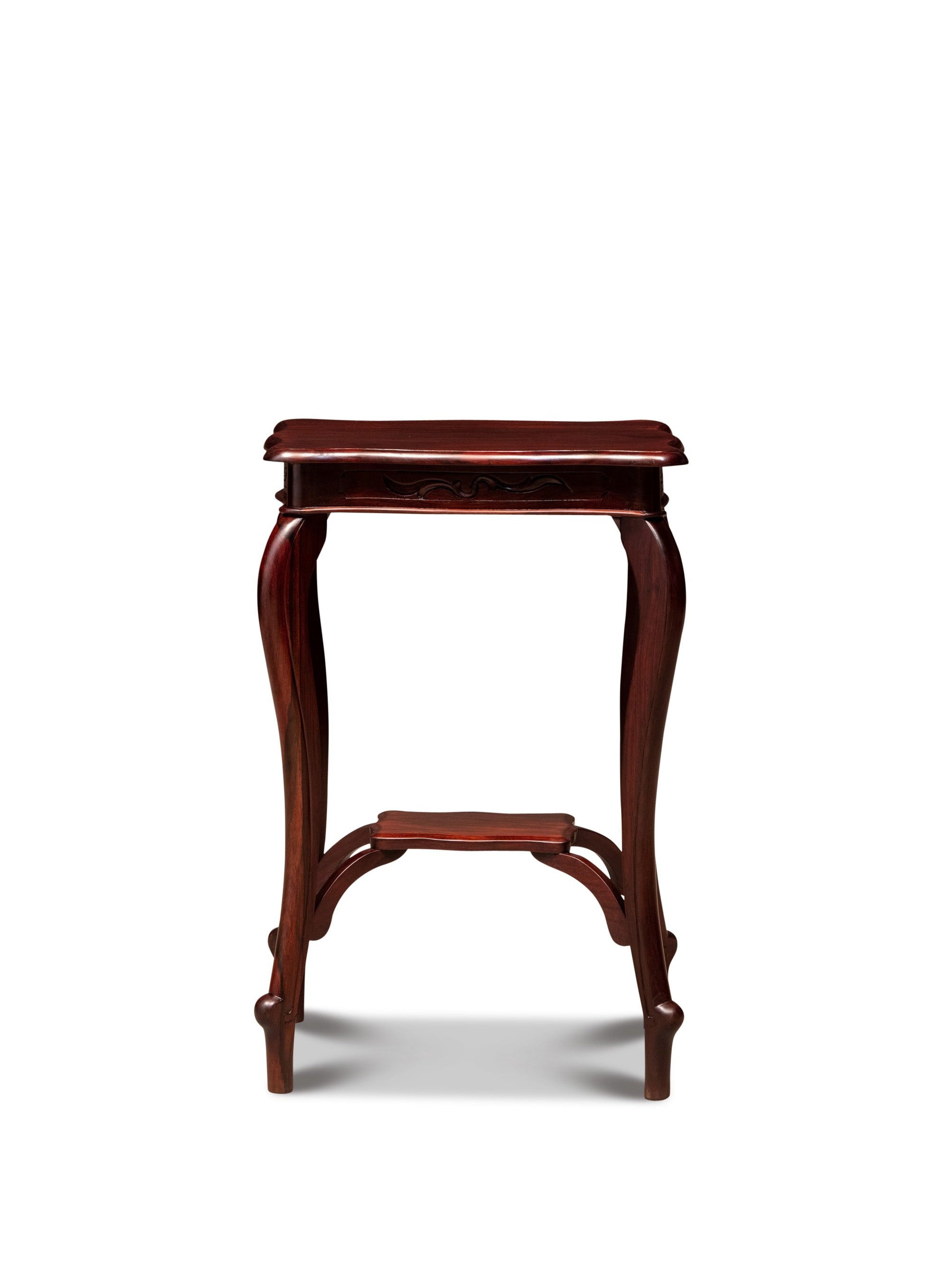 Rosewood three-curved leg flower stand