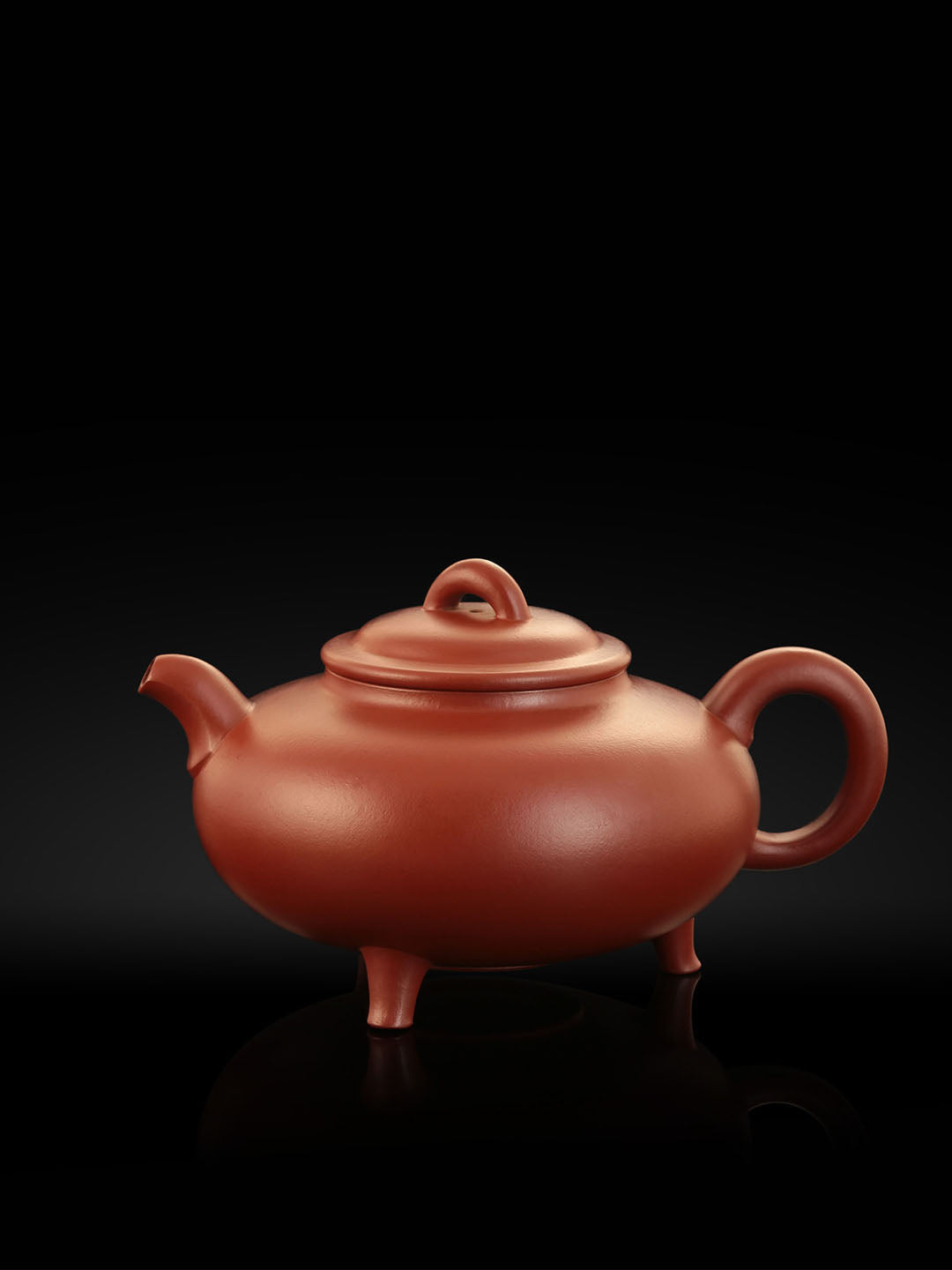 Three-legged short tripod pot