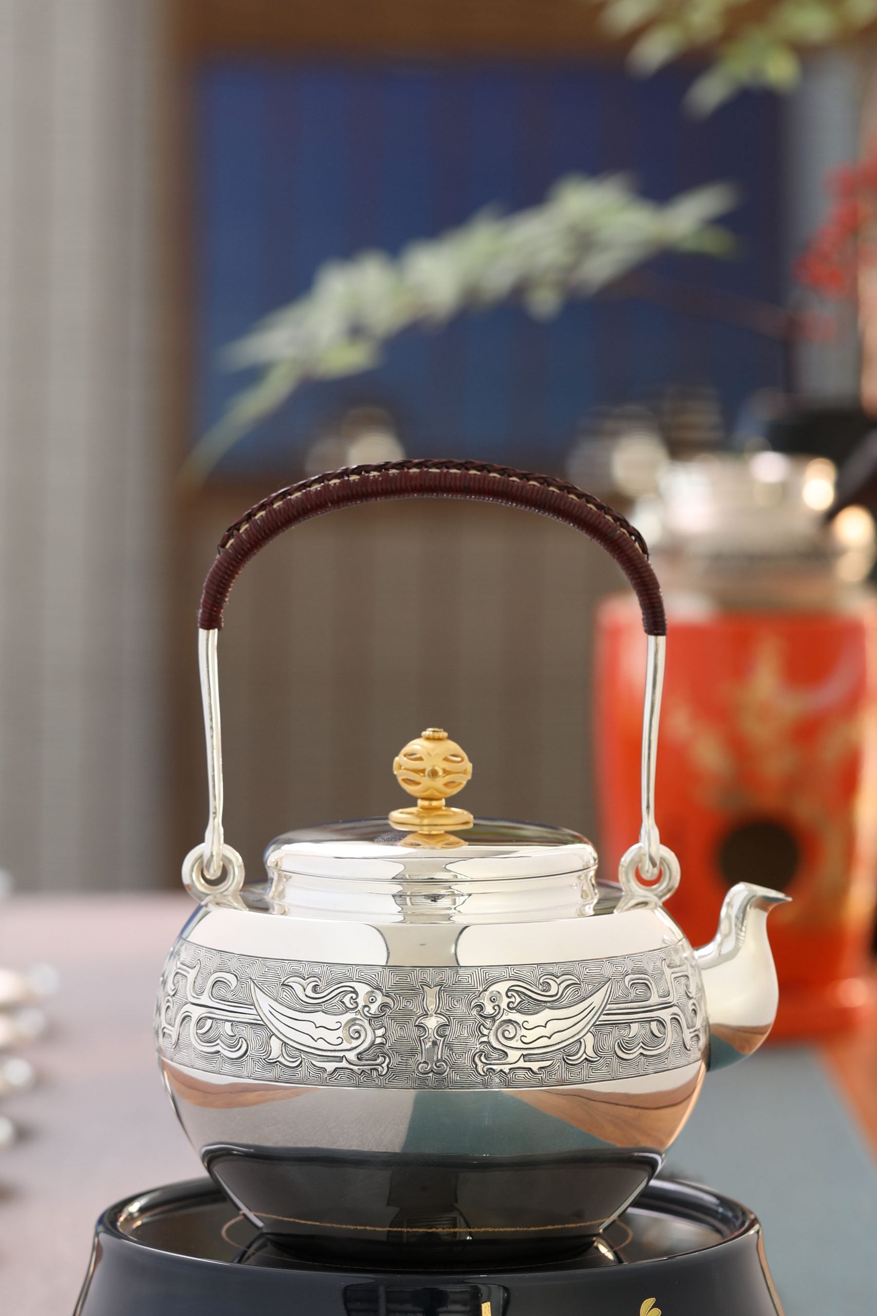 Golden Phoenix Silver Pot