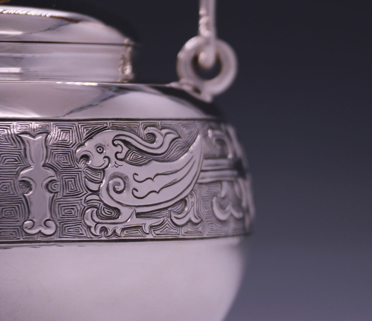 Golden Phoenix Silver Pot