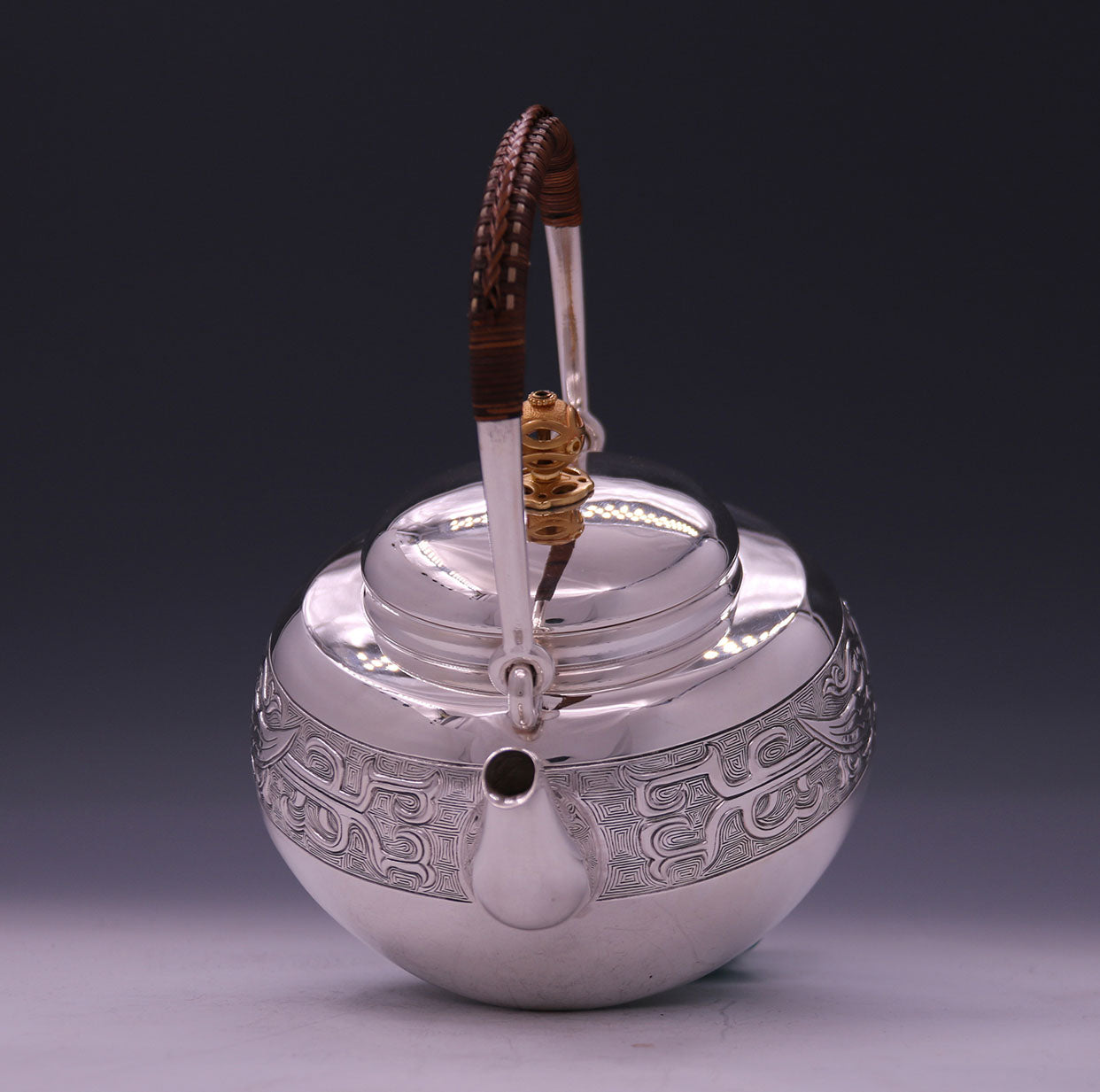 Golden Phoenix Silver Pot