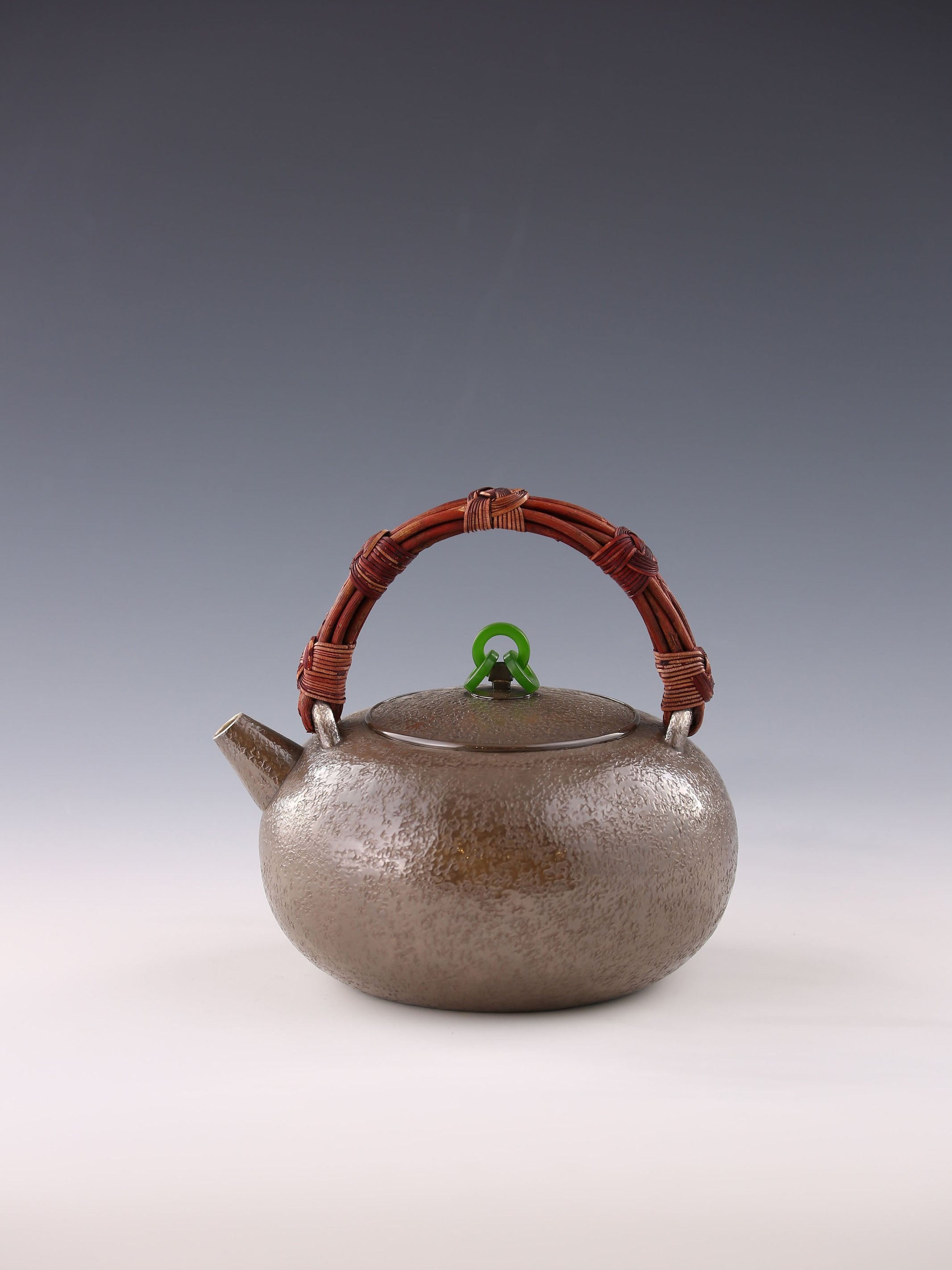 Horse-shaped Ruyi Knot Silver Pot