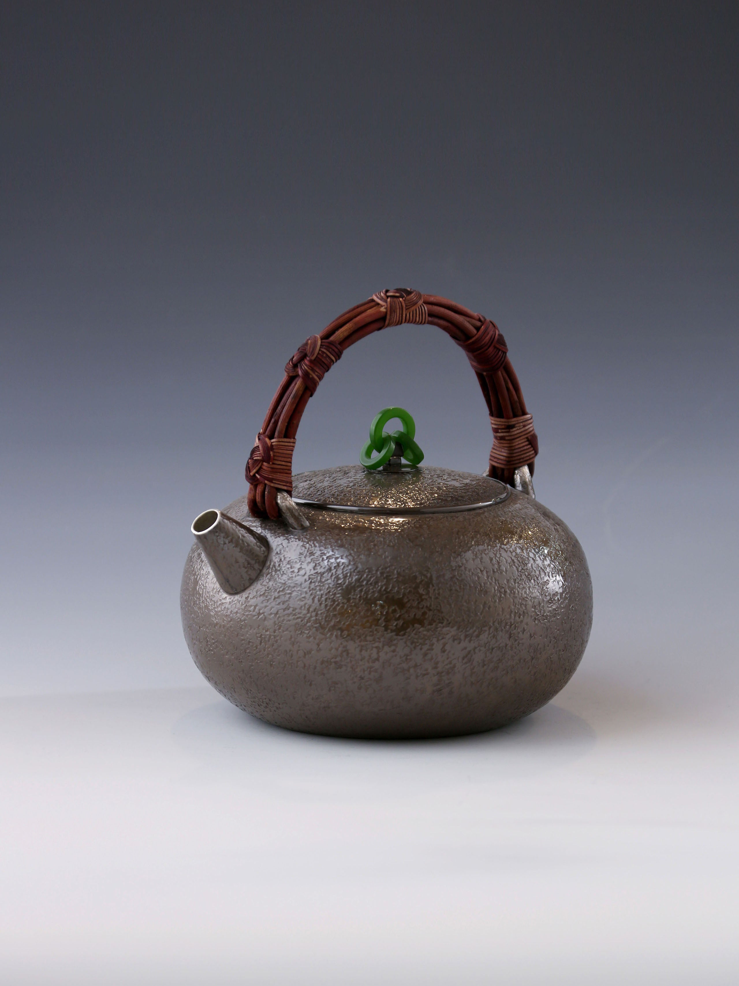 Horse-shaped Ruyi Knot Silver Pot