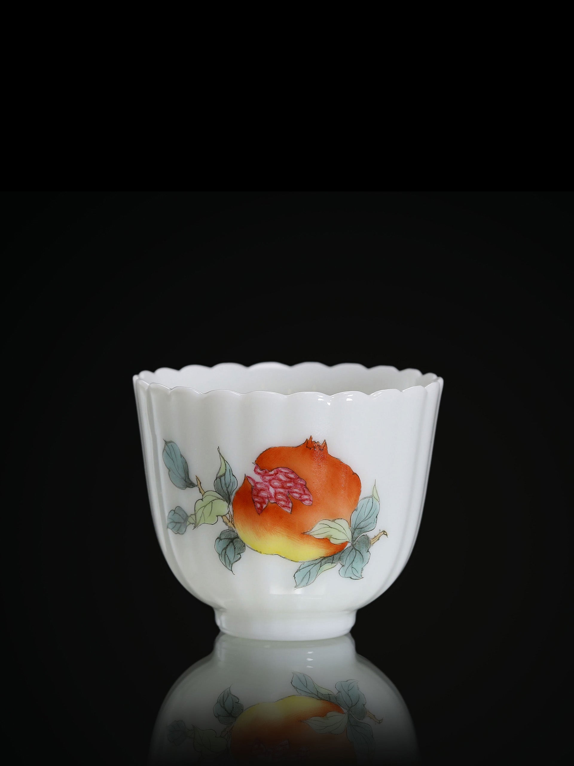 Many Children, Many Blessings: Famille Rose Tea Cup