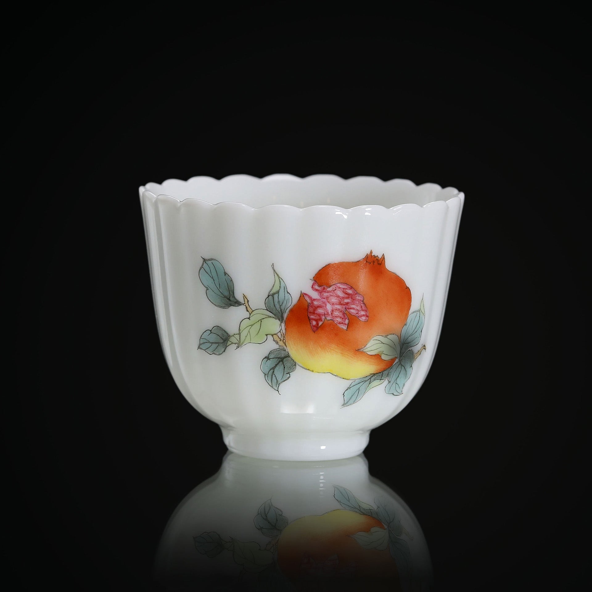 Many Children, Many Blessings: Famille Rose Tea Cup