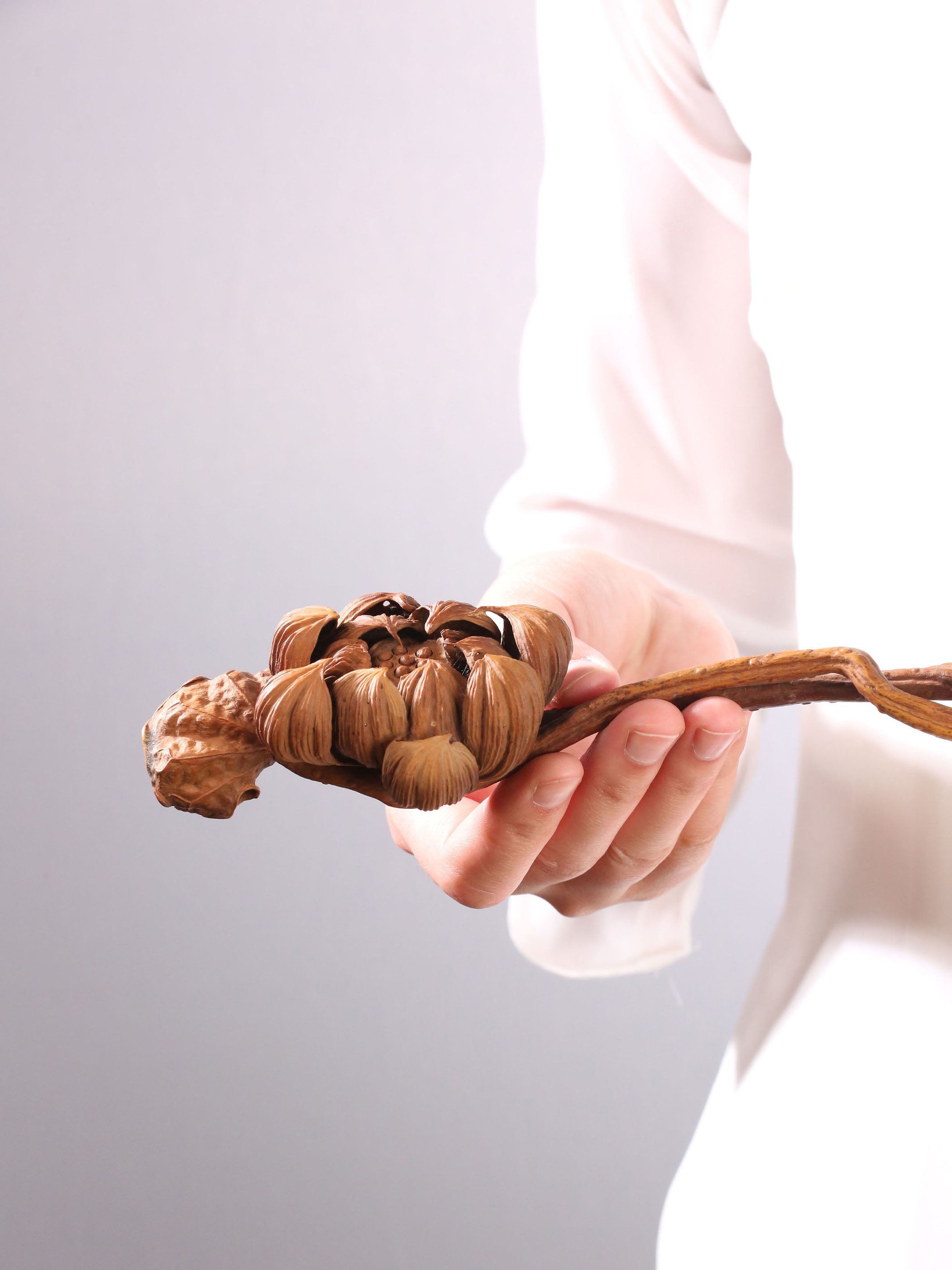 Boxwood hand-carved Ruyi