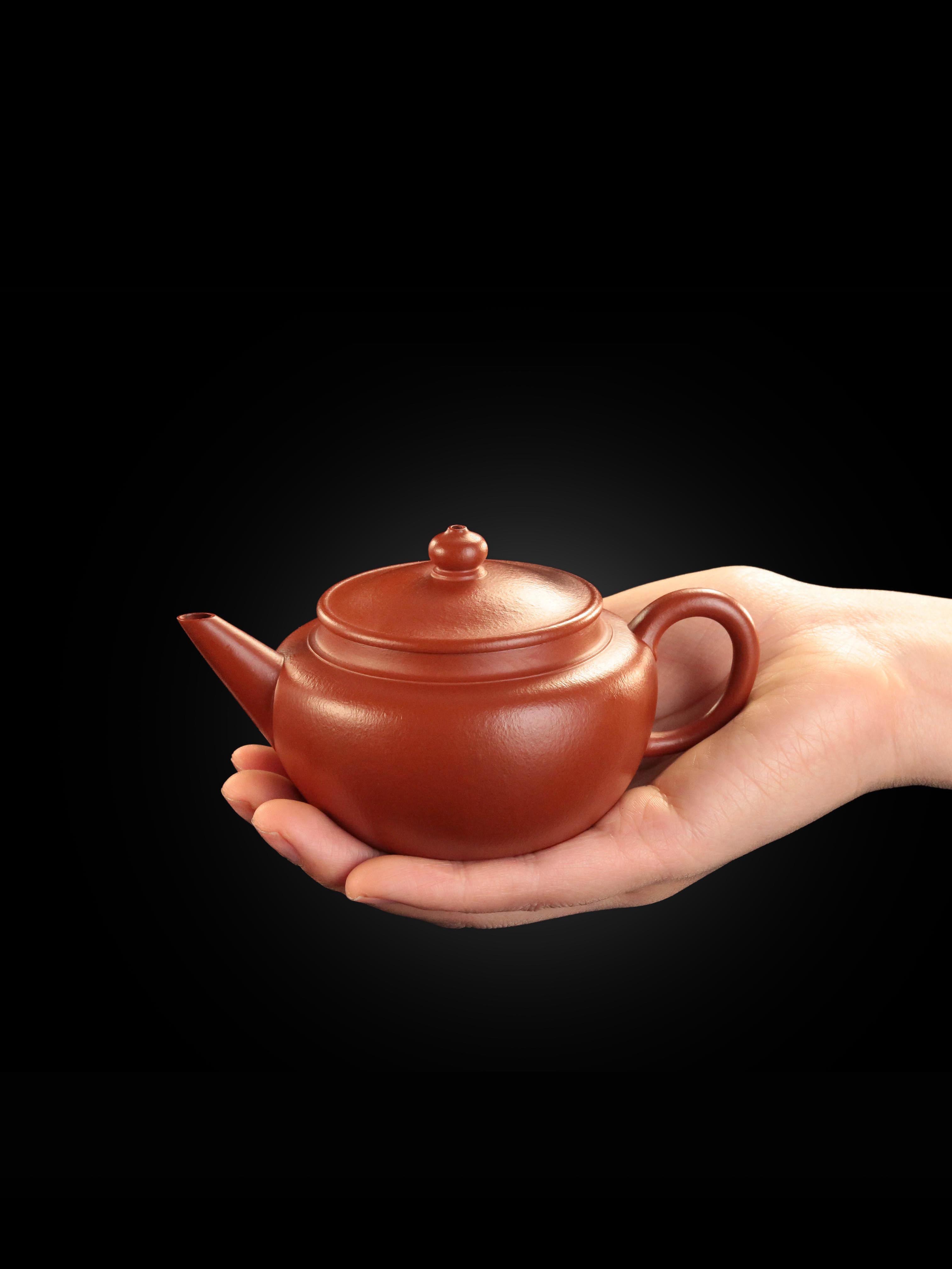 Zhu Ni flat-lid horizontal teapot
