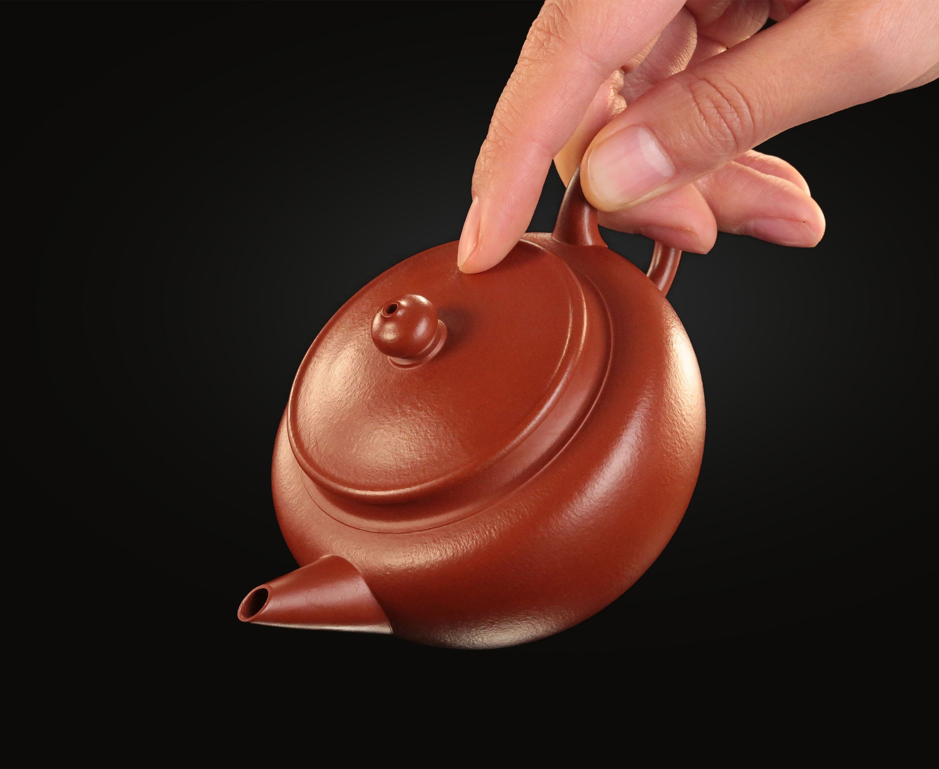 Zhu Ni flat-lid horizontal teapot