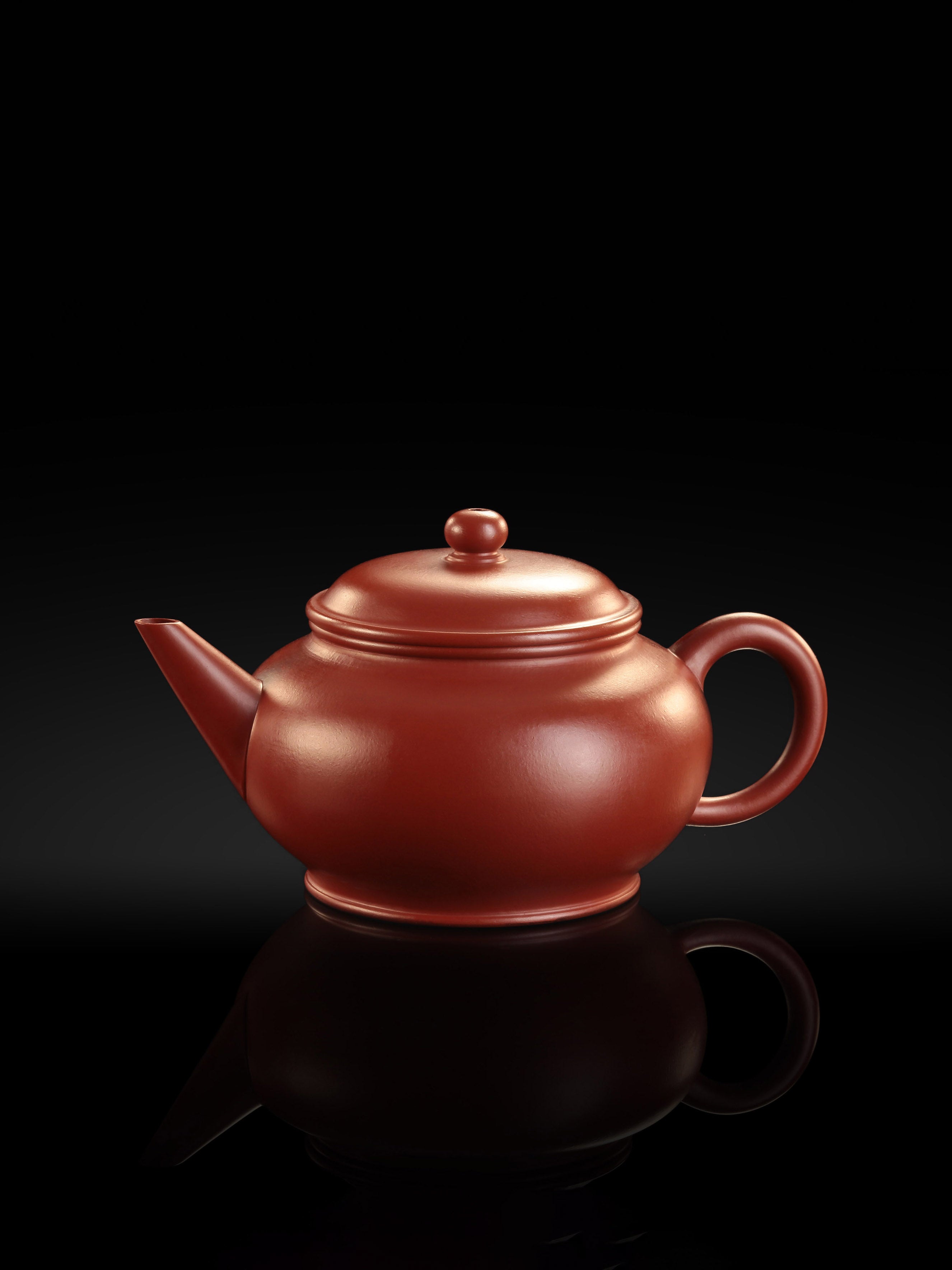 Horizontal Teapot - Fine Zhu Ni (Red Clay)