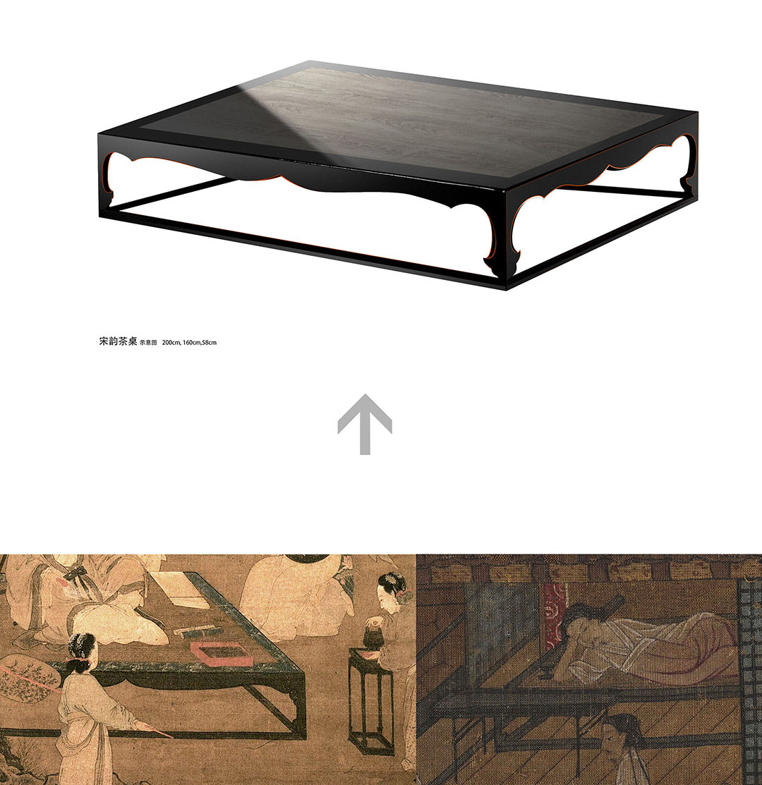 Custom-made Song Dynasty-style tea tables