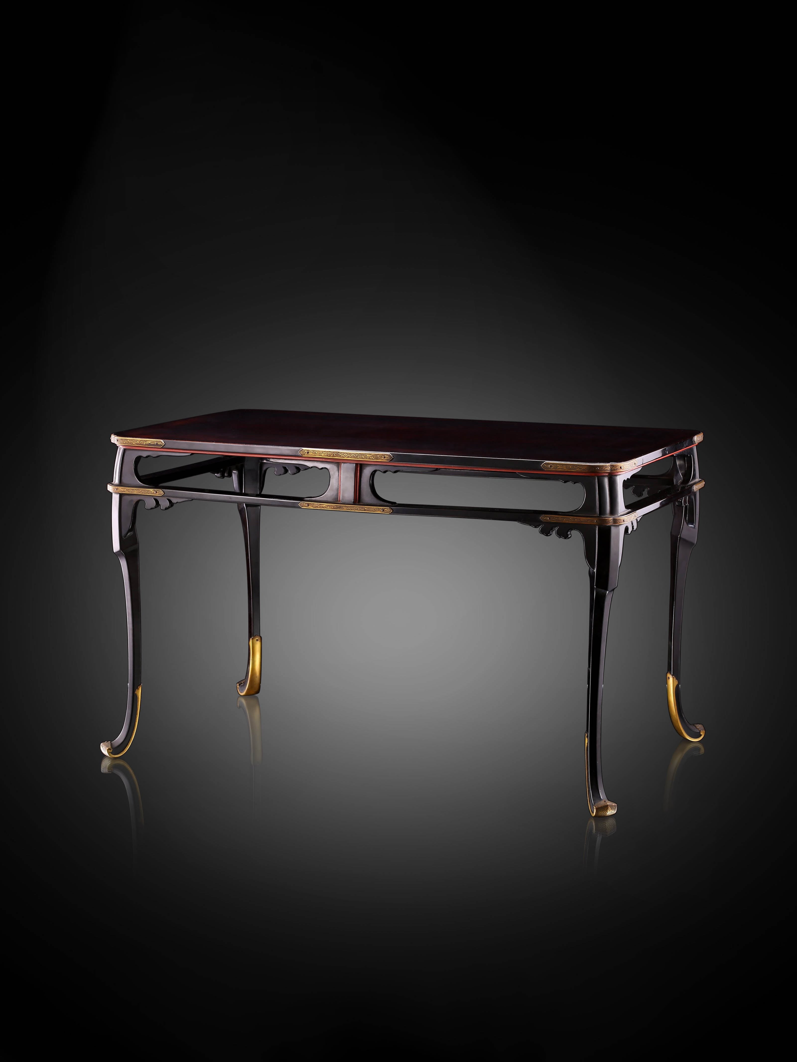 Song Dynasty Style Lacquer Rectangular Incense Stand