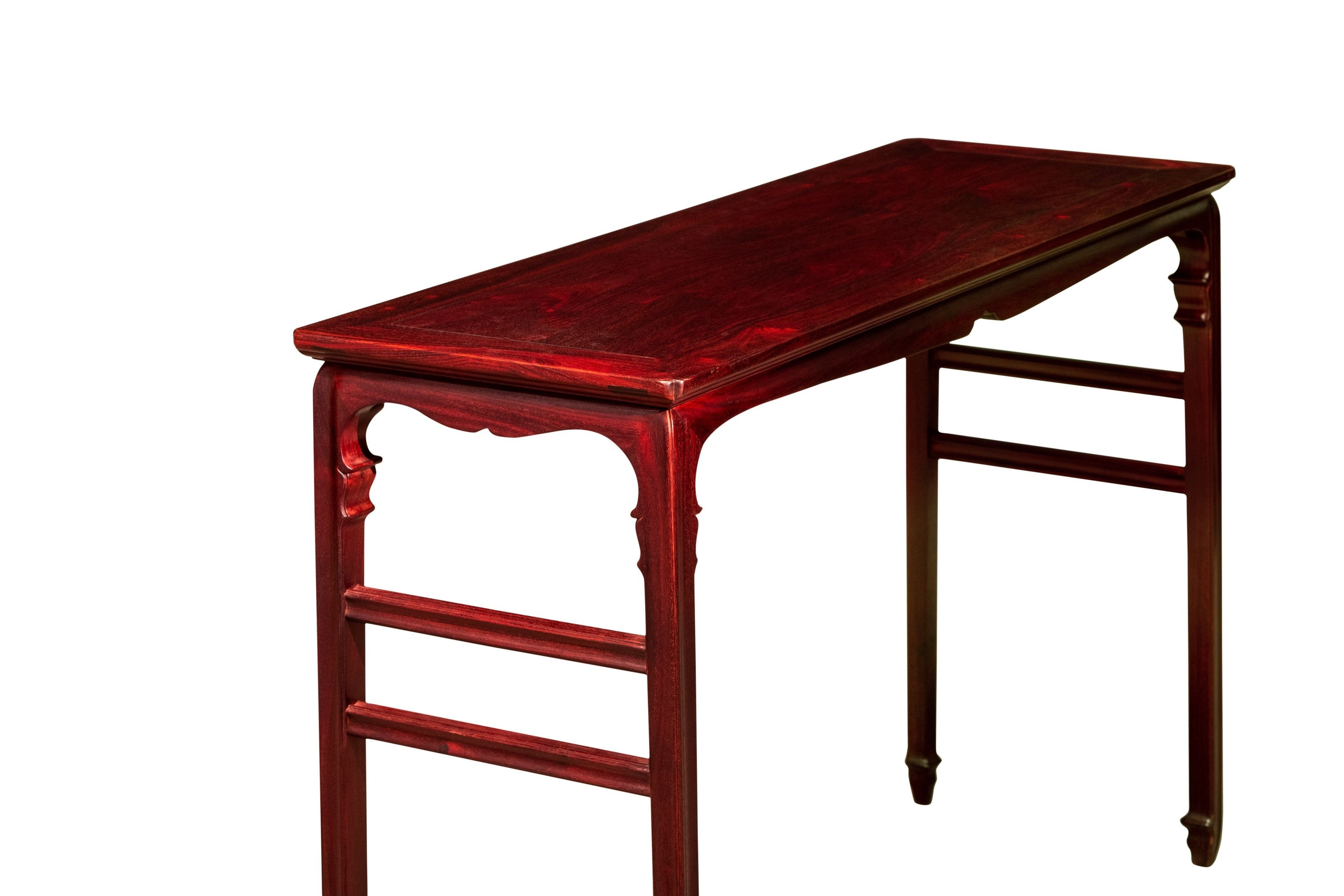 Zambian rosewood Song-style zither table | console table