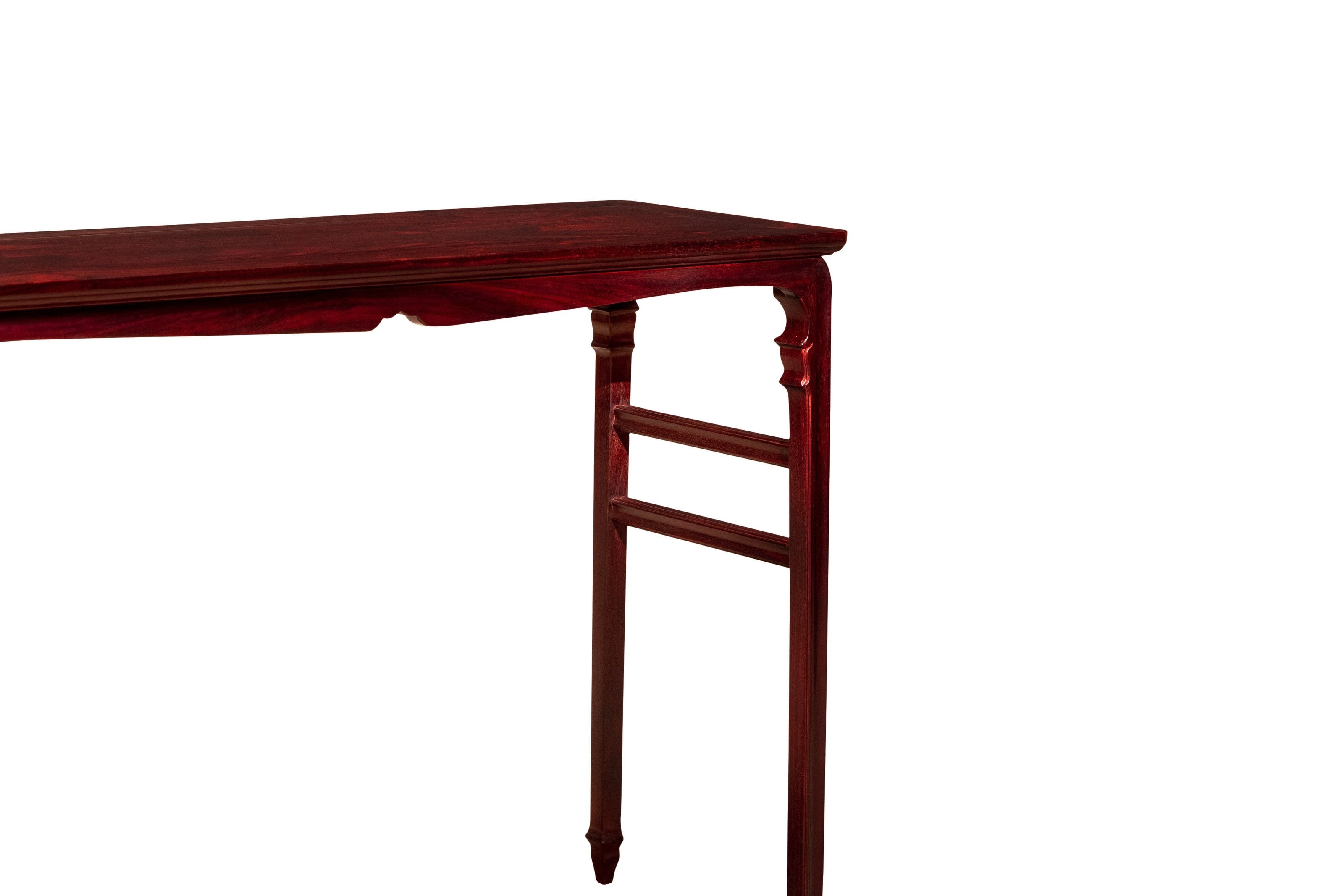 Zambian rosewood Song-style zither table | console table