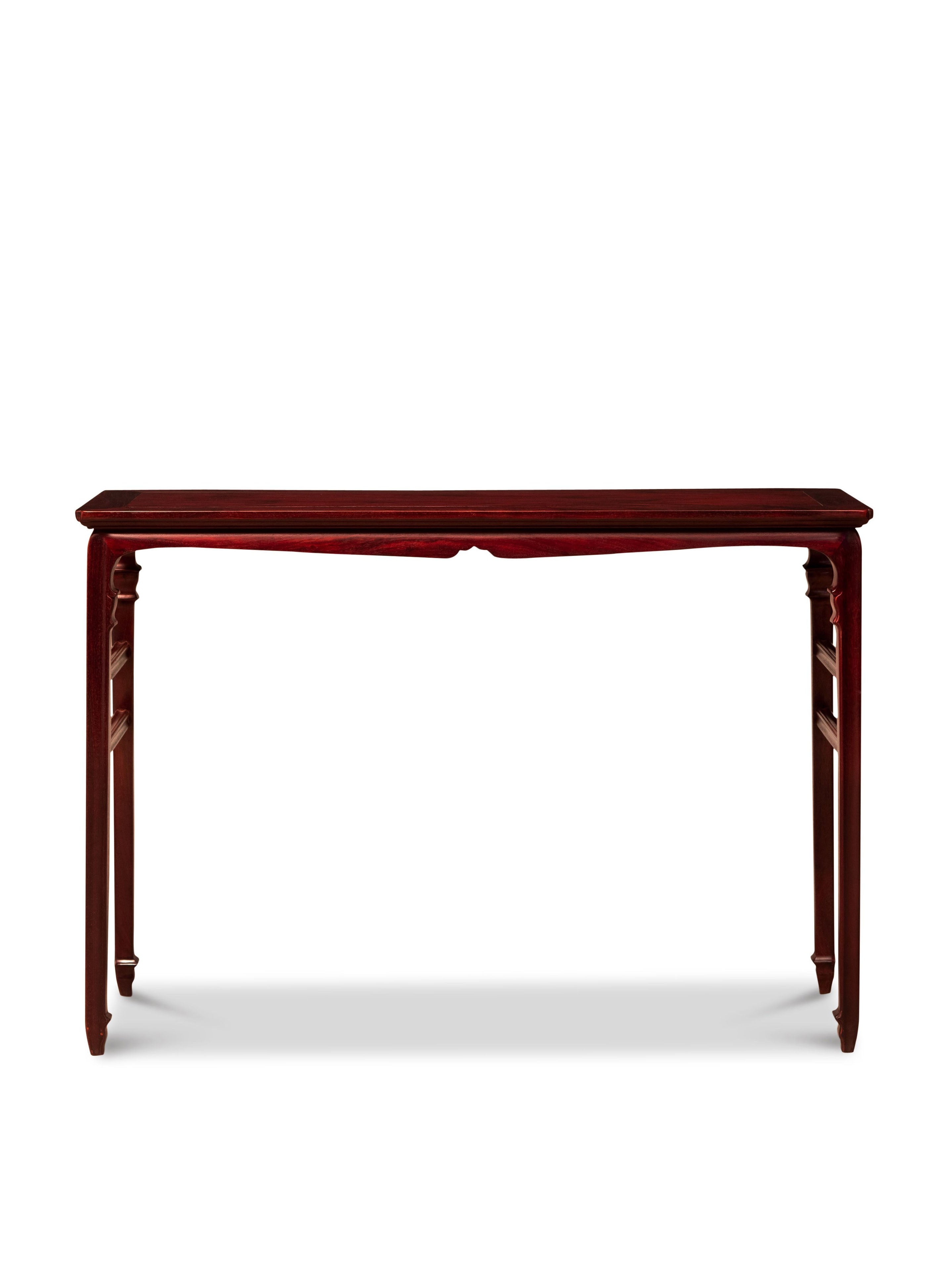 Zambian rosewood Song-style zither table | console table
