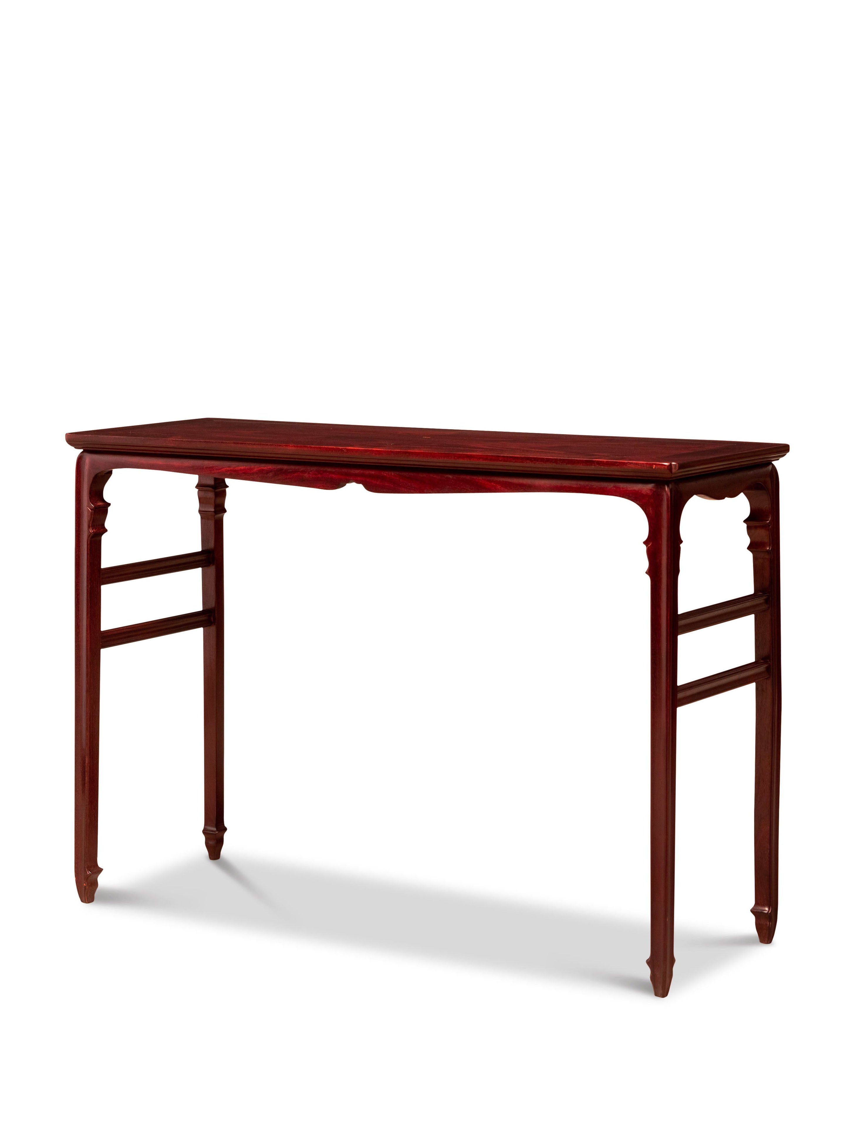 Zambian rosewood Song-style zither table | console table